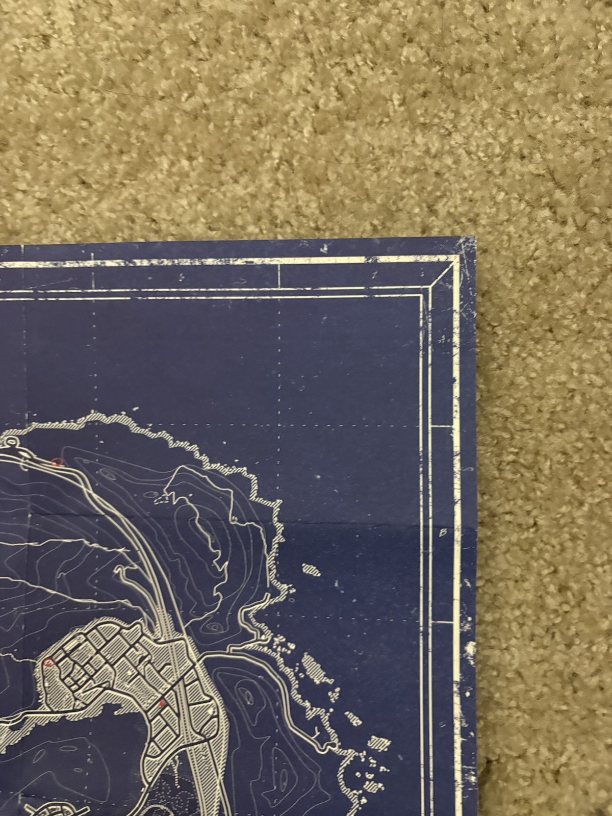 GTA V blueprint, Los Santos Map. UV map