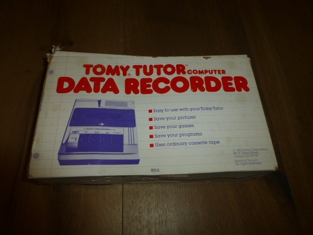 Tomy Tutor Computer – Data Recorder #8022 VERY RARE with Box
