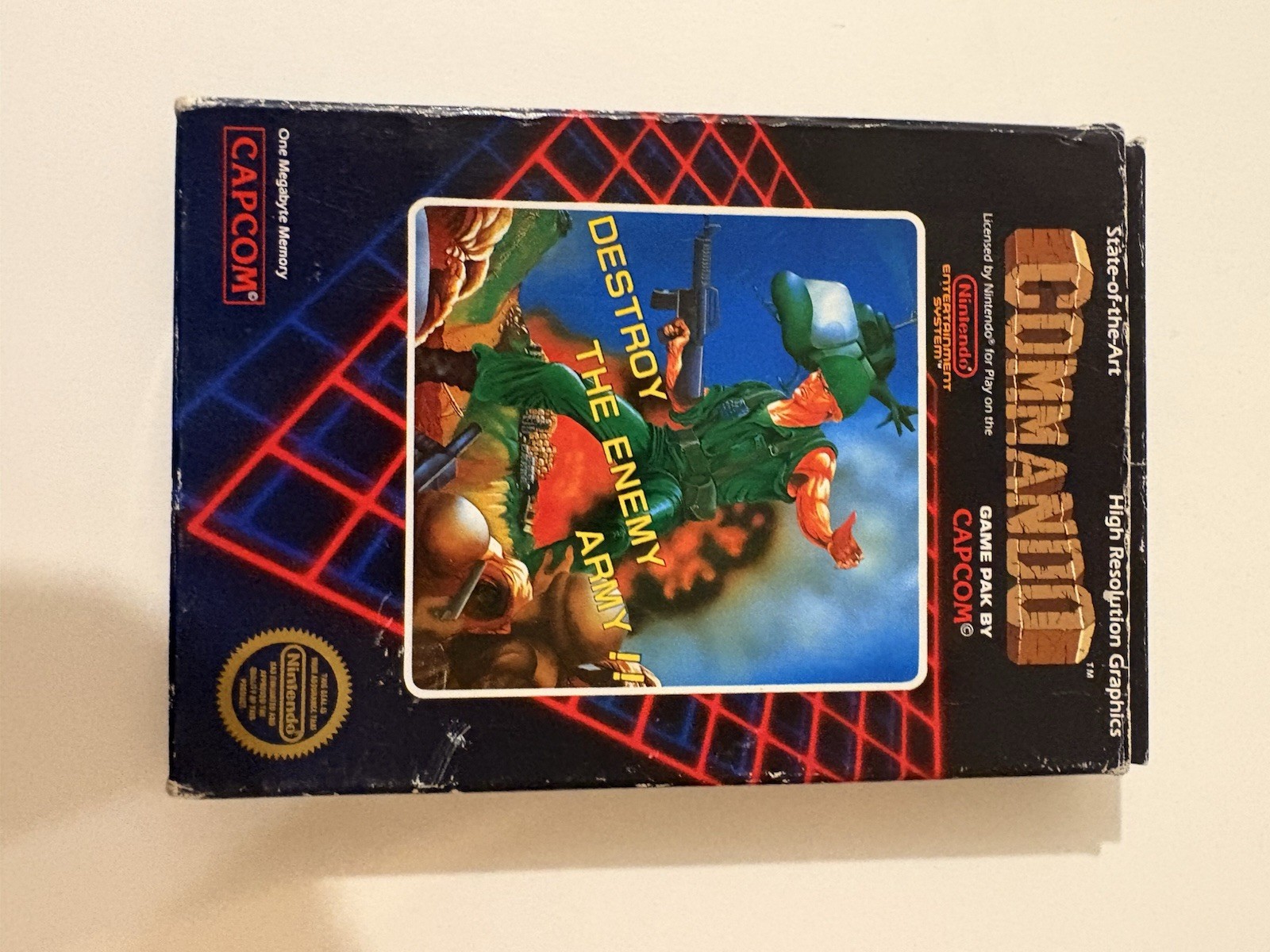 Capcom Commando Shooter Nintendo NES NTSC-U/C (US/Canada) Not Rated w/ Manual
