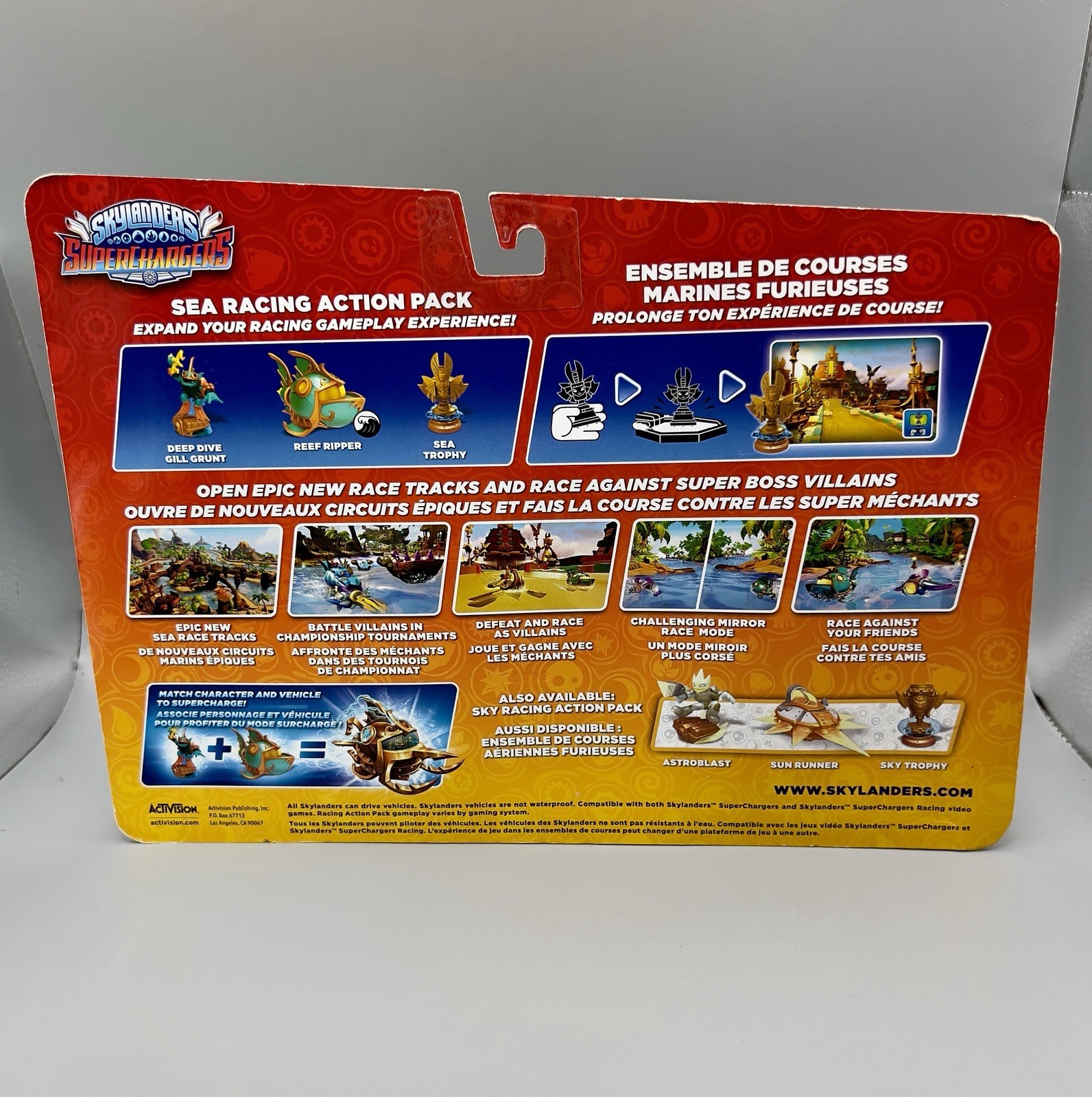 Skylander Superchargers Sea Racing Action Pack Gill Grunt Reef Ripper 2015 NIB