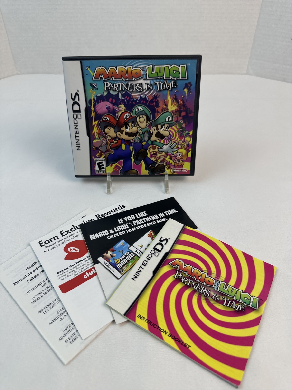 Mario And Luigi Partners in Time (Nintendo DS, 2005) CIB Complete w/ Manual