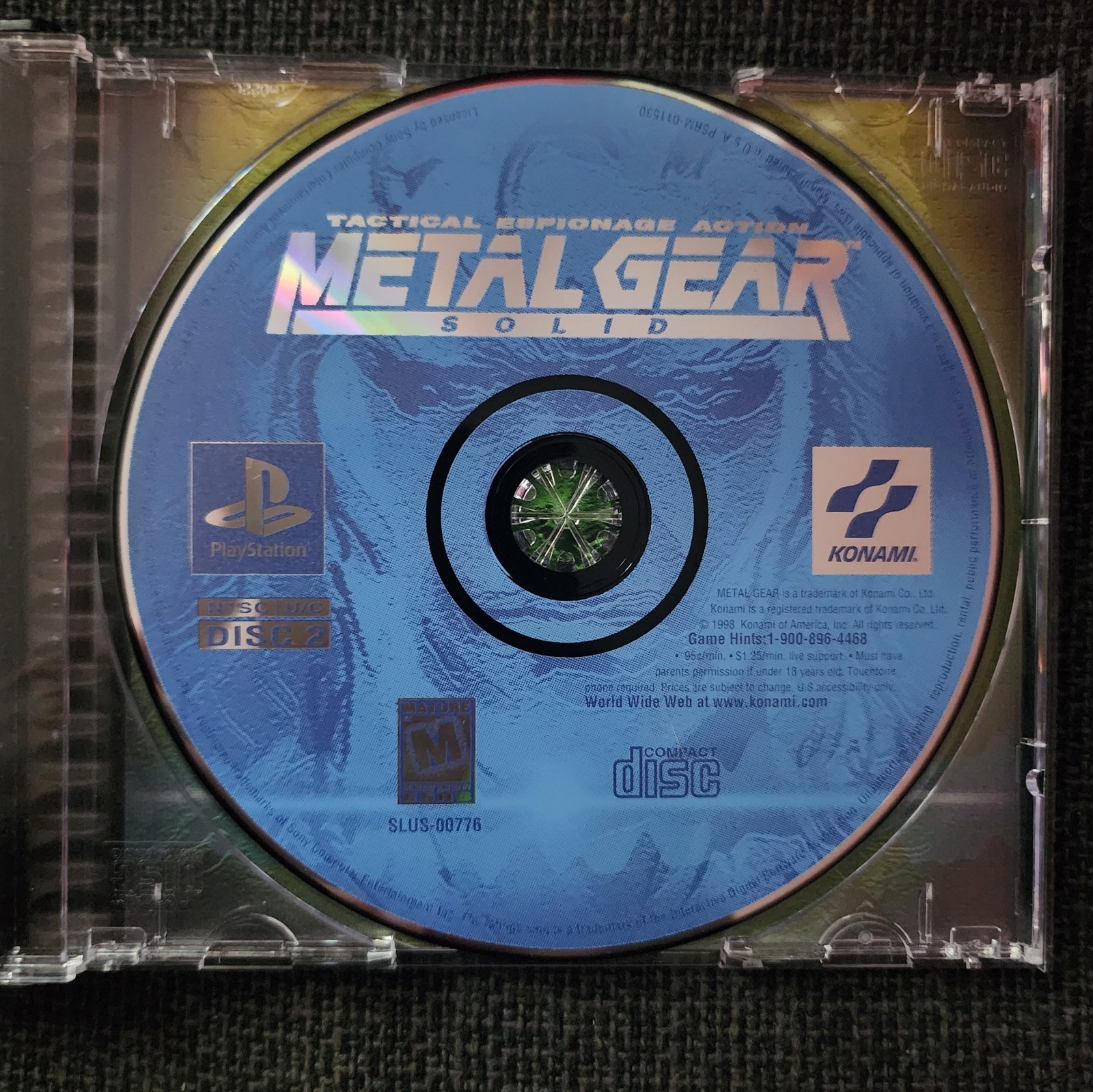 Konami Metal Gear Solid Sony PlayStation CIB W/ REG CARD TESTED