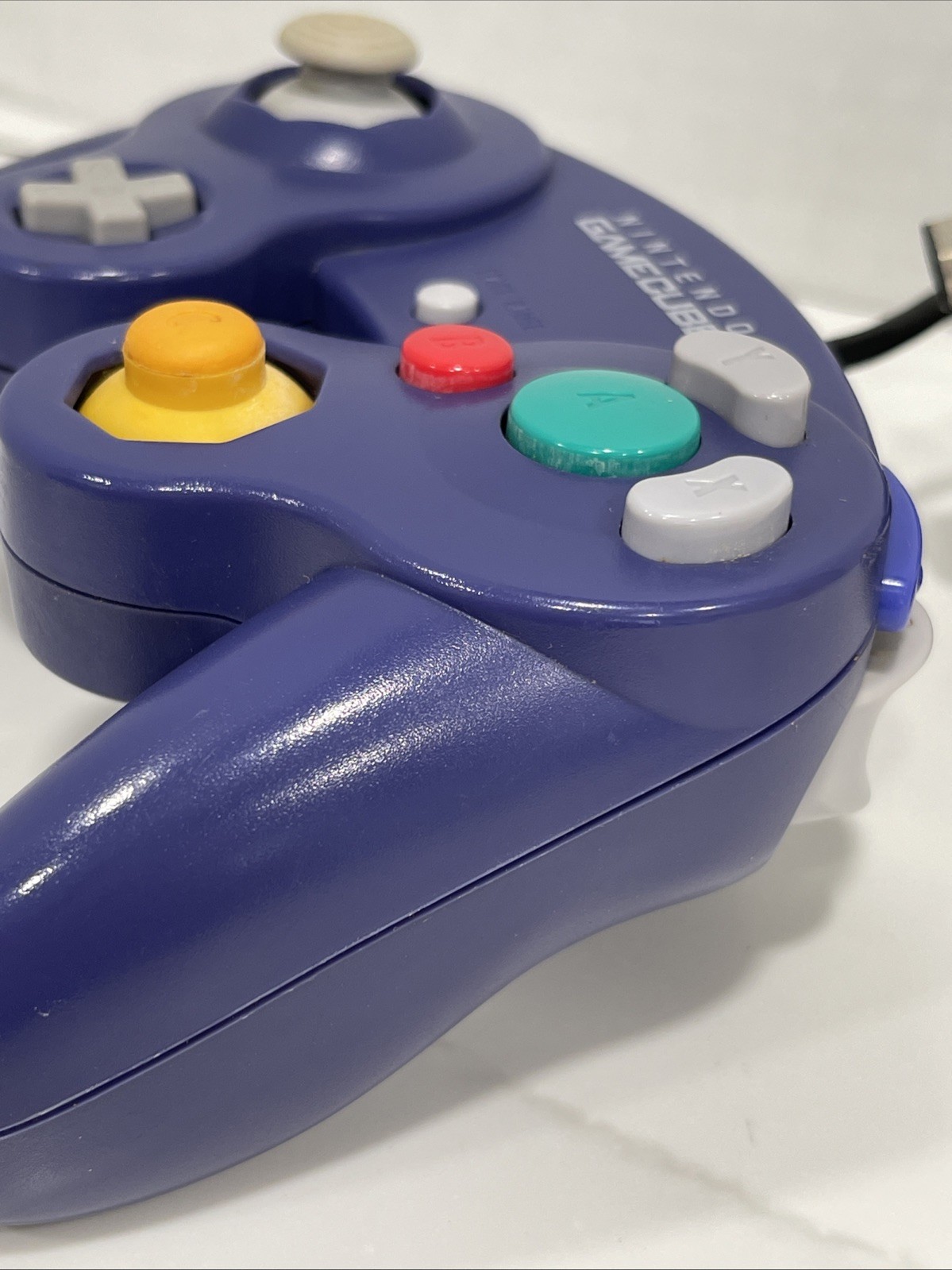 🔥 Nintendo Gamecube Controller Purple Violet Indigo DOL-003 OEM VGC TESTED