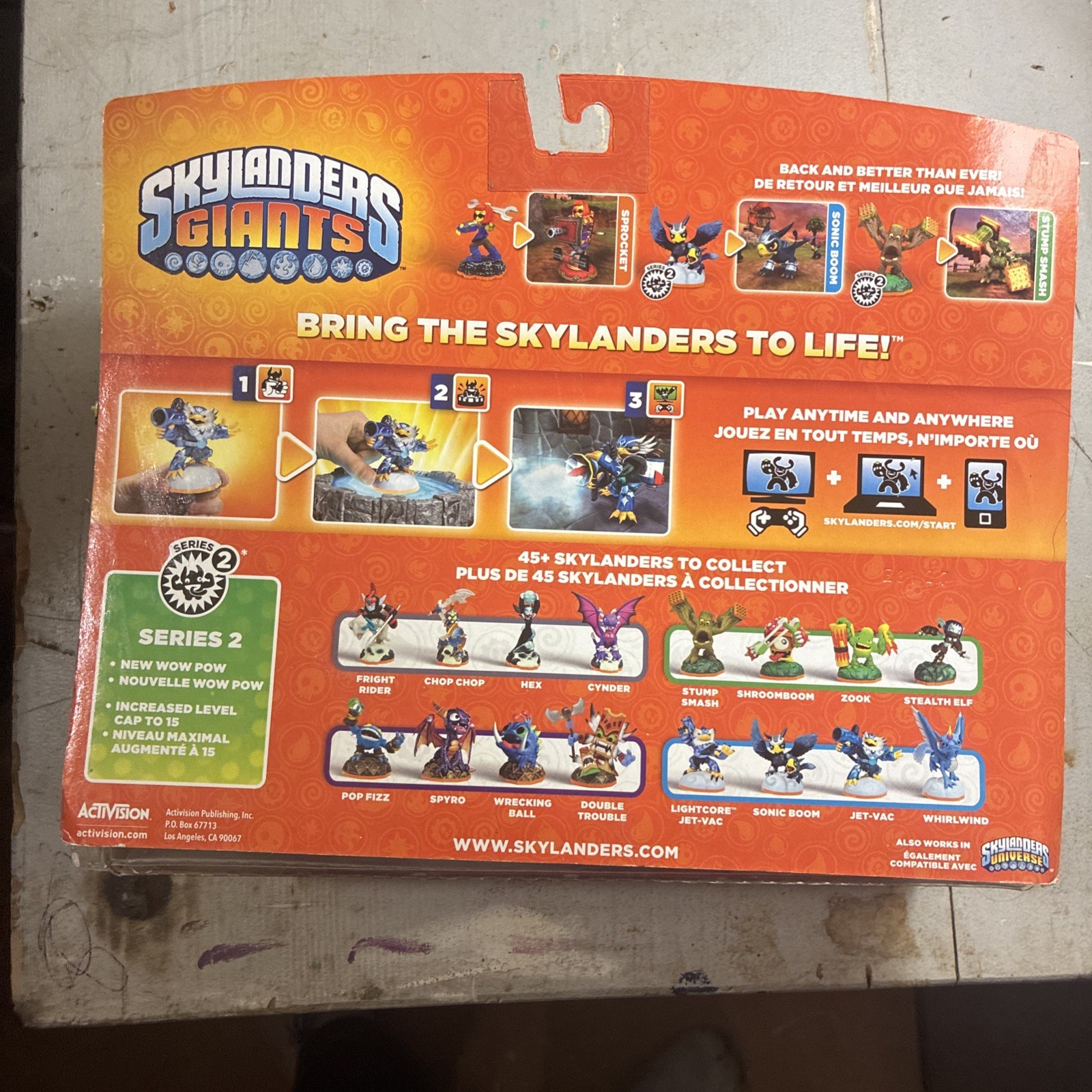 Skylanders: Skylanders Giants Sonic Boom, Sprocket AND Stump Smash