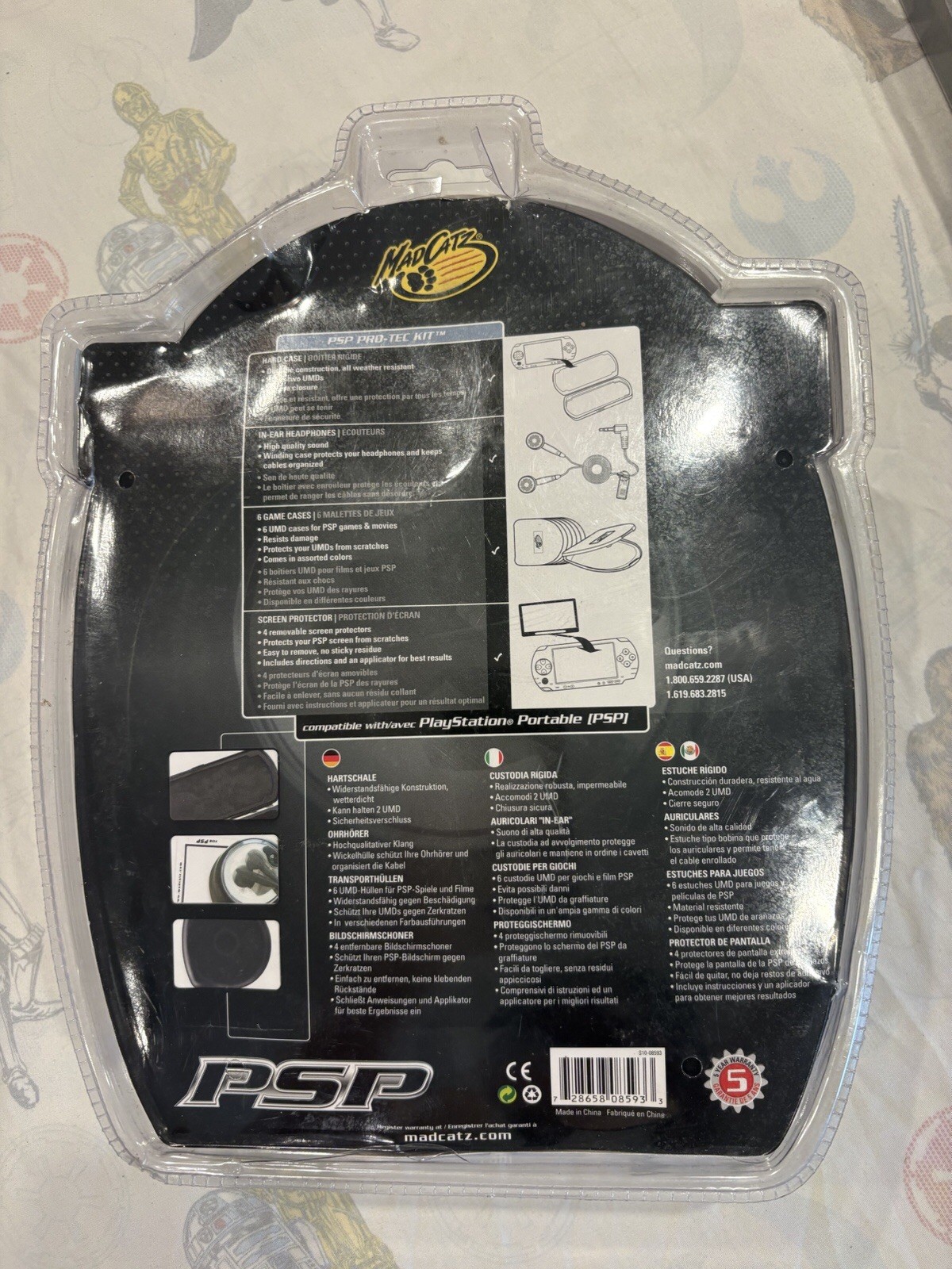 Mad Catz Sony PSP 12 pc Pro Kit w/ Headphones Brand New