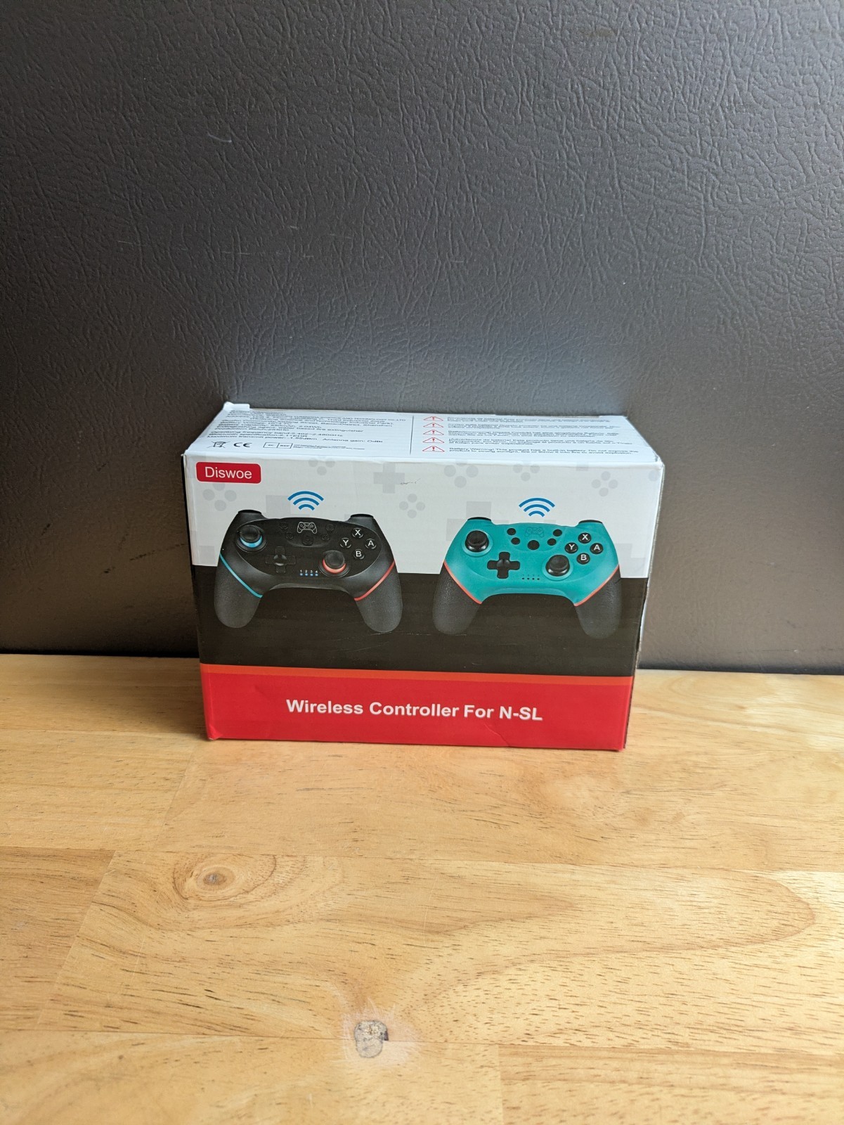 Diswoe Wireless Switch Game Controller, For N-SL and PC, Black ~ New in Box