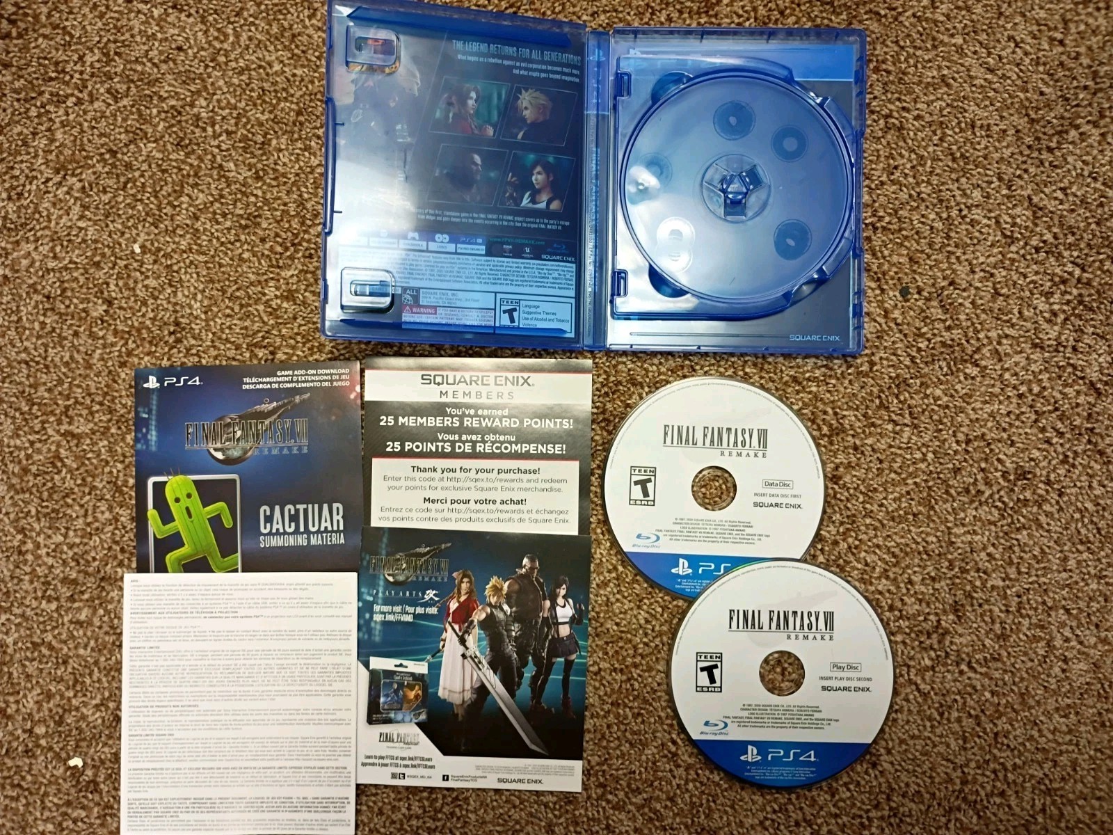 Final Fantasy VII Remake Deluxe Edition (PS4 / PlayStation 4) Complete Tested
