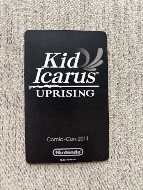 Kid Icarus Uprising Nintendo SDCC Comic Con 2011 Exclusive Promotional Card Pit