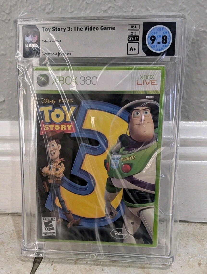 Toy Story 3 Xbox 360 New Sealed Graded WATA 9.8 A+