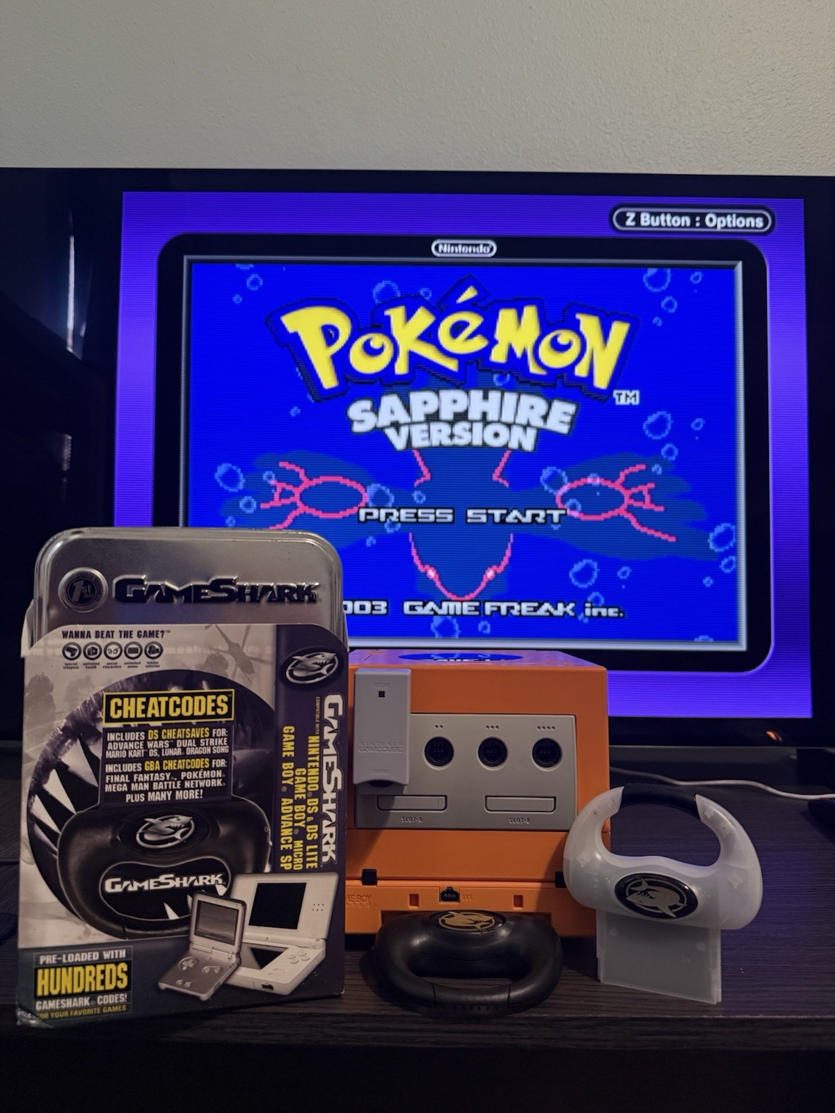 GameShark Karabiner/ActionReplay GameBoy Advanced + SHINY ENCOUNTERS + ISLANDS