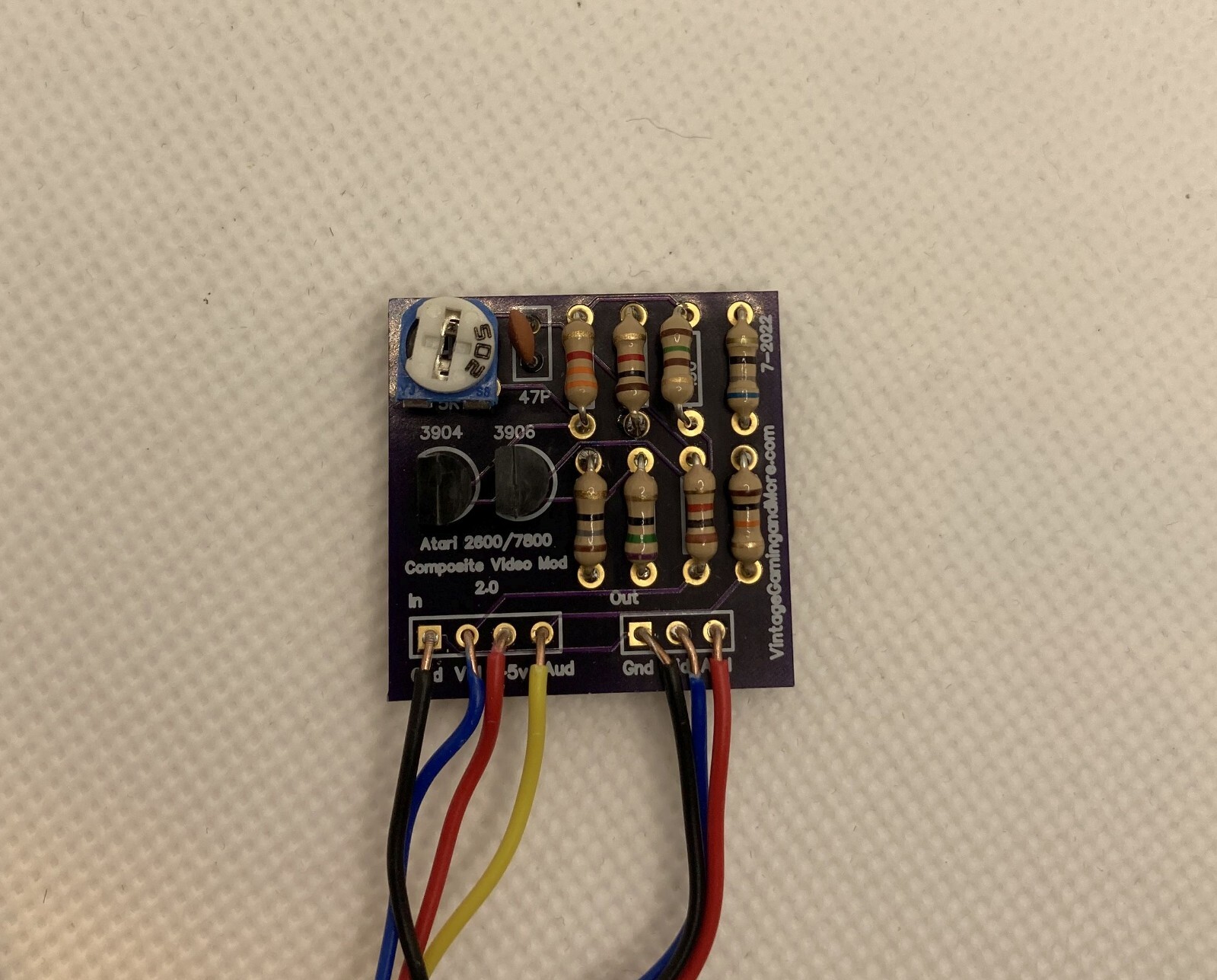 Atari 2600/7800 Composite Video Mod 2.0 – NEW and IMPROVED Upgrade Kit – DIY