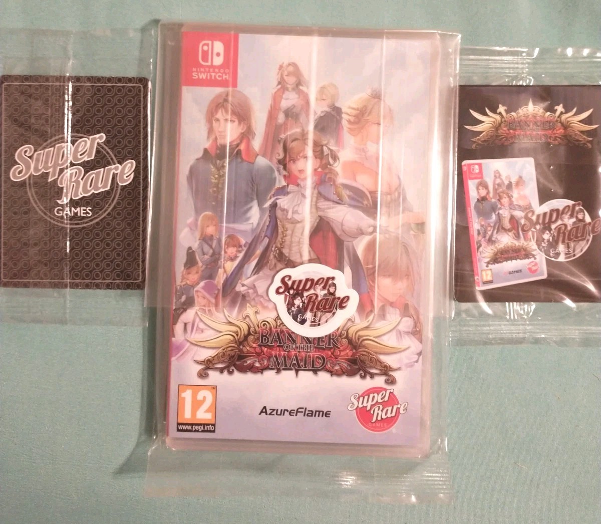 Banner of the Maid ~WITH EXTRA CARDS~ (Nintendo Switch, Super Rare Games) NEW!