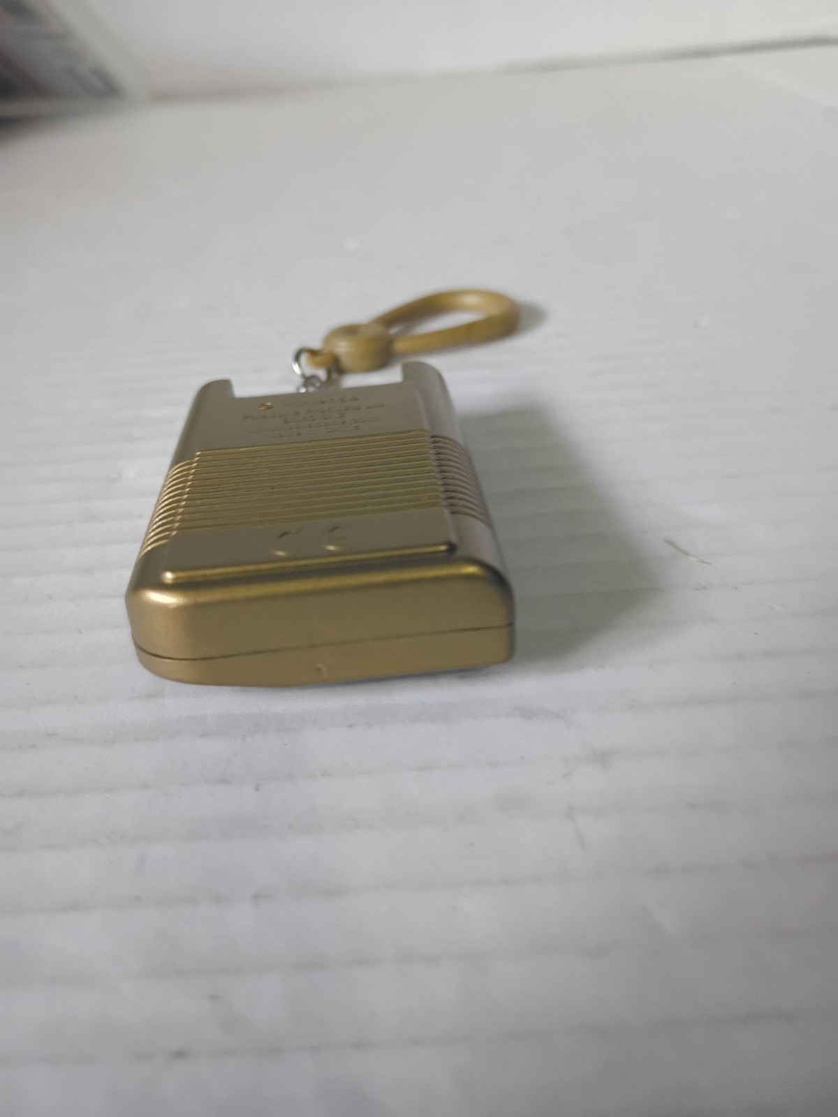 Nintendo Gameboy Classic keychain backpack clip charm tag plastic gold