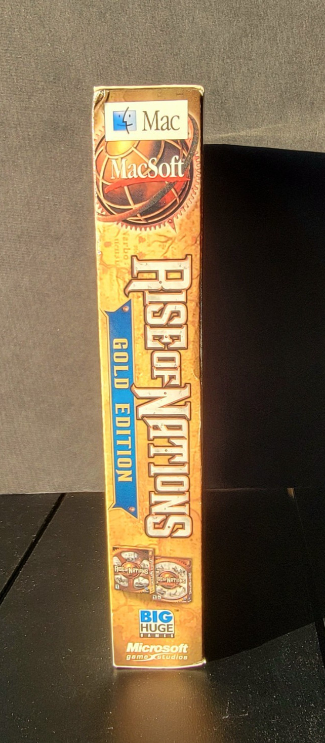 Rise of Nations Gold Edition Mac 2004 NEW Sealed Apple Strategy Game