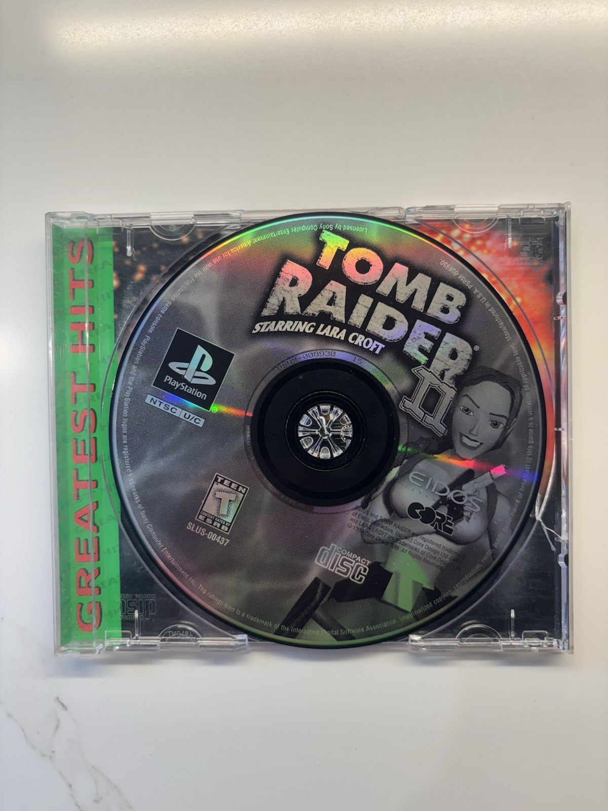 Tomb Raider II 2 Greatest Hits (PlayStation 1, 1997) Ps1 | Tested READ