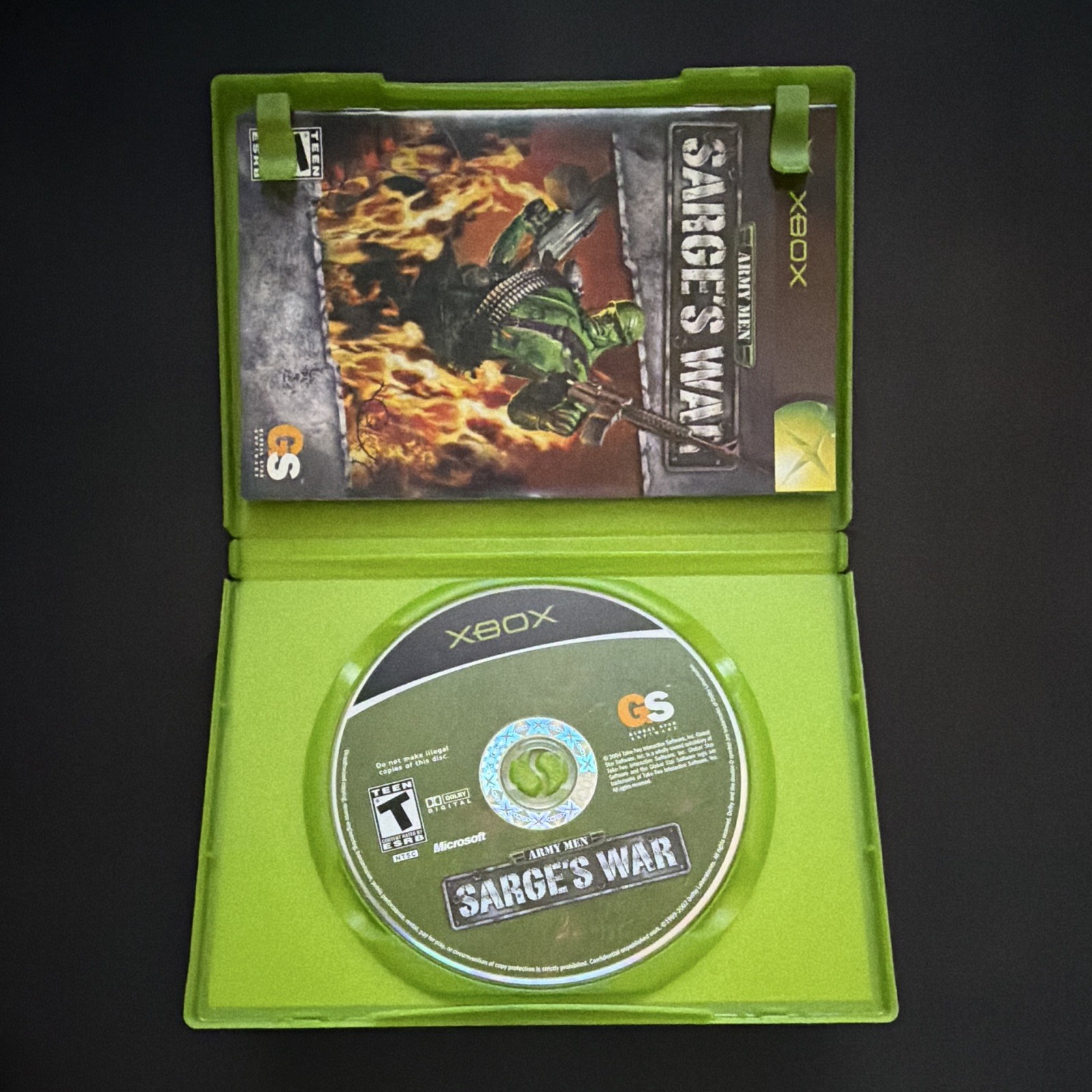 Global Star Software Army Men: Sarge’s War Xbox Game Disc w/ Case T NTSC-U/C