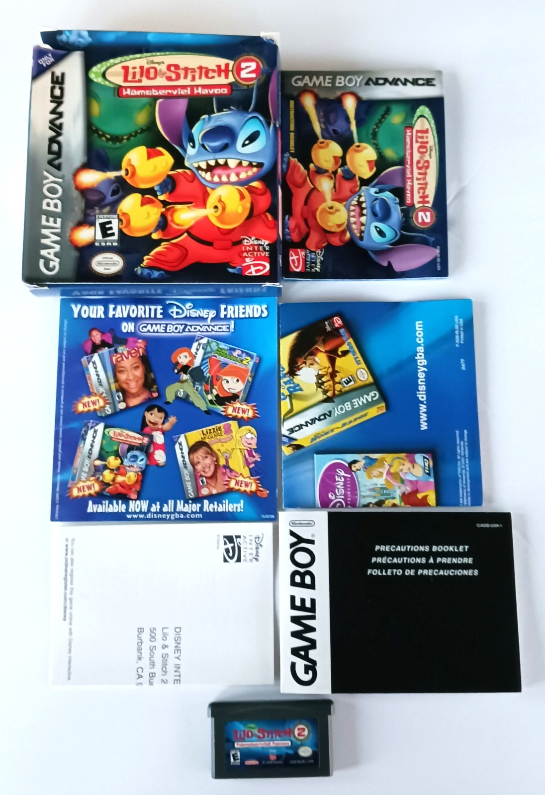 Lilo & Stitch 2 Hamsterviel Havoc Gameboy Advance Video Game Disney GBA