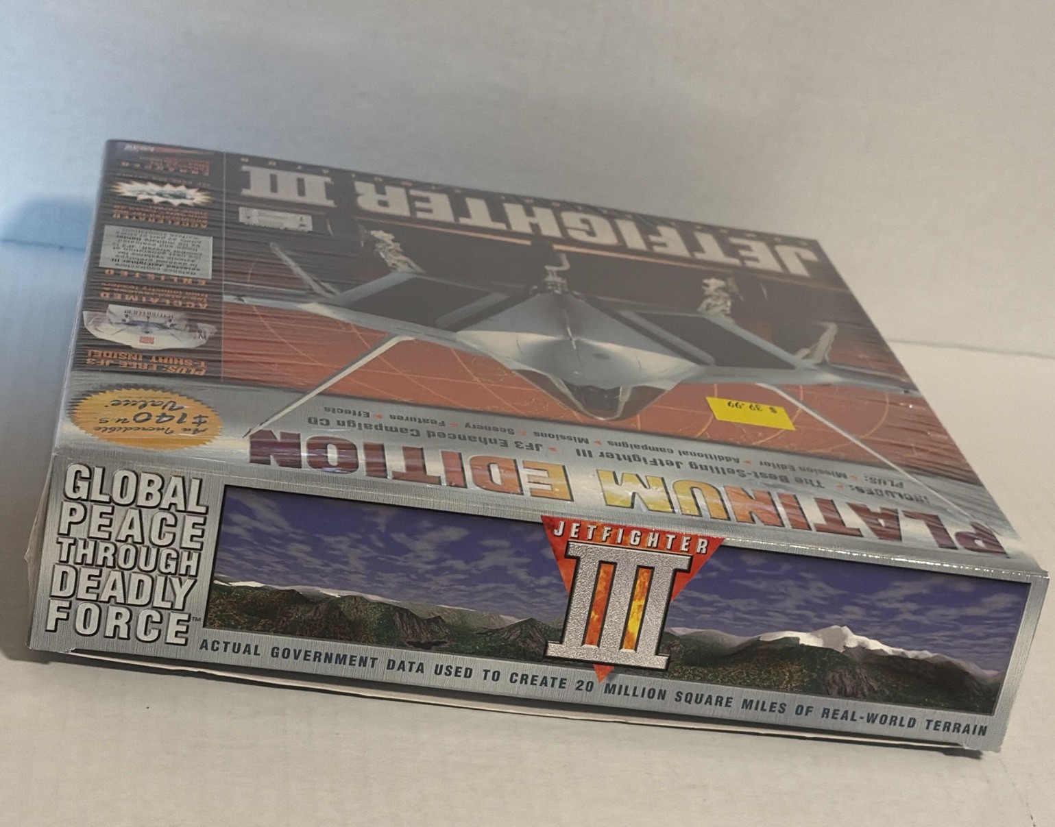 JetFighter III Platinum Edition PC BIG BOX-No Shirt-Combat Flight Simulator 1997