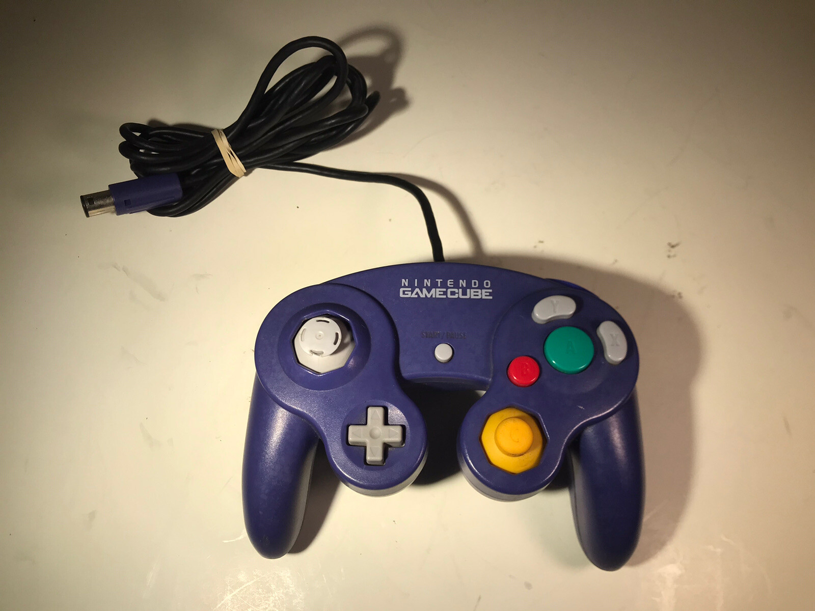 Official Nintendo GameCube Purple Indigo Controller DOL-003 OEM tested working