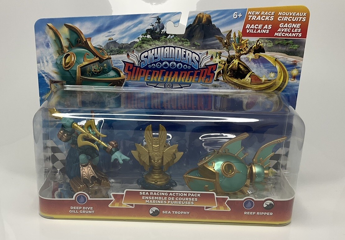 NEW Skylanders SuperChargers Deep Dive Gill Grunt Sea Trophy Reef Ripper