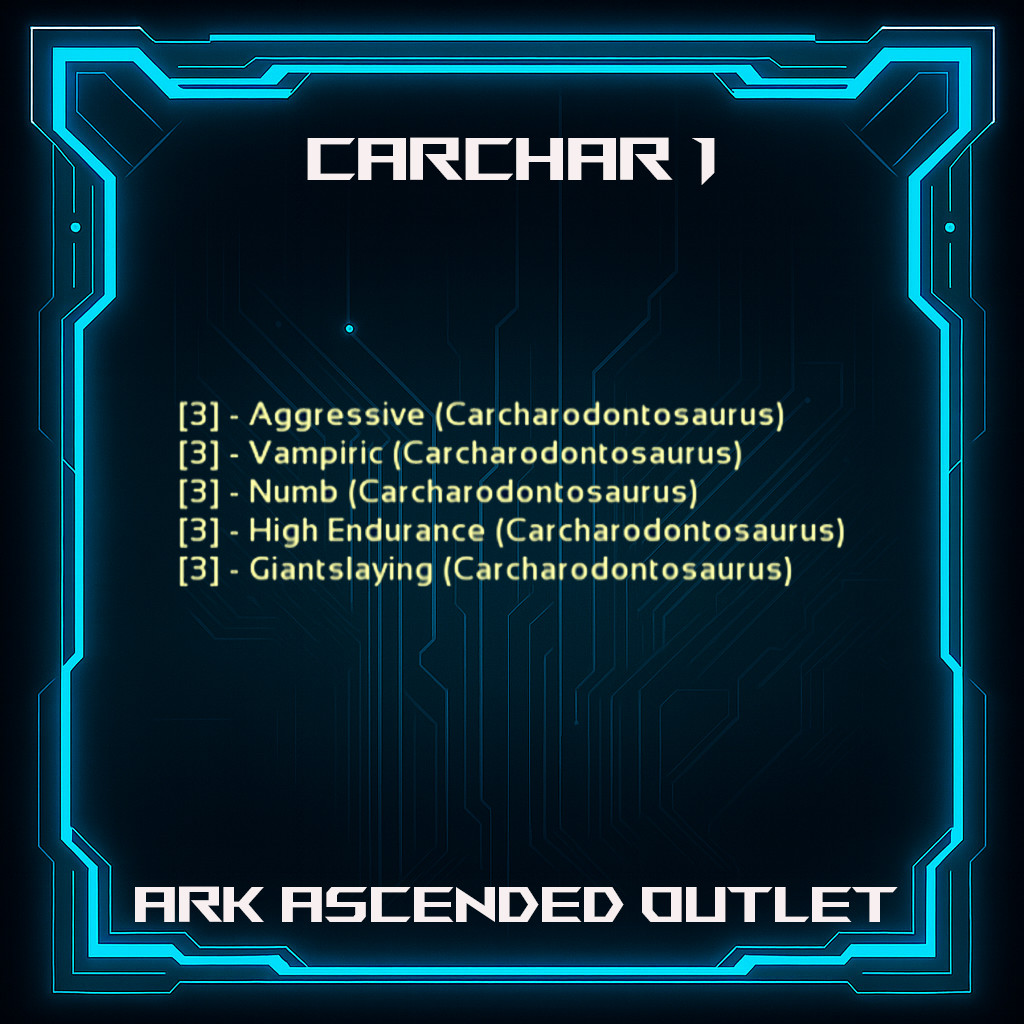 Ark Survival Ascended PvE-ASA- Traits-Dino-Official-PS5/PC/XBOX