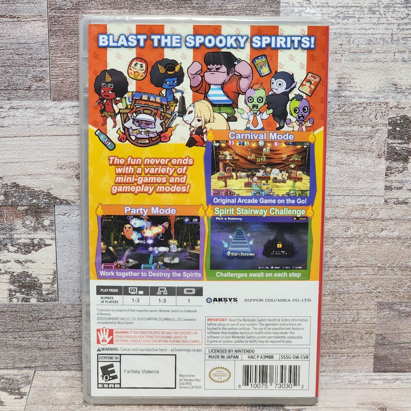 Spooky Spirit Shooting Gallery – Nintendo Switch – Brand New Factory Sealed