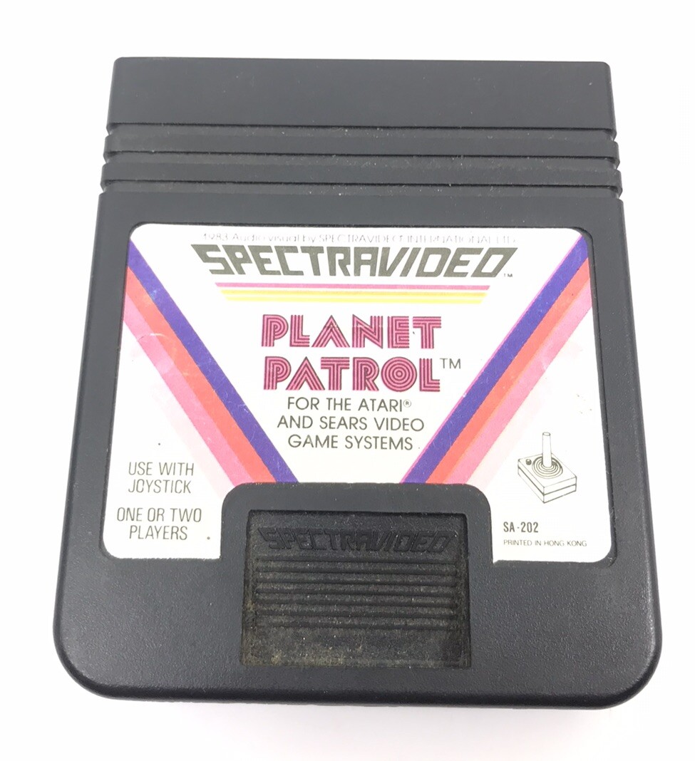 ATARI 2600 Spectravideo Planet Patrol Game Cartridge Cart Tested Working 2588-O