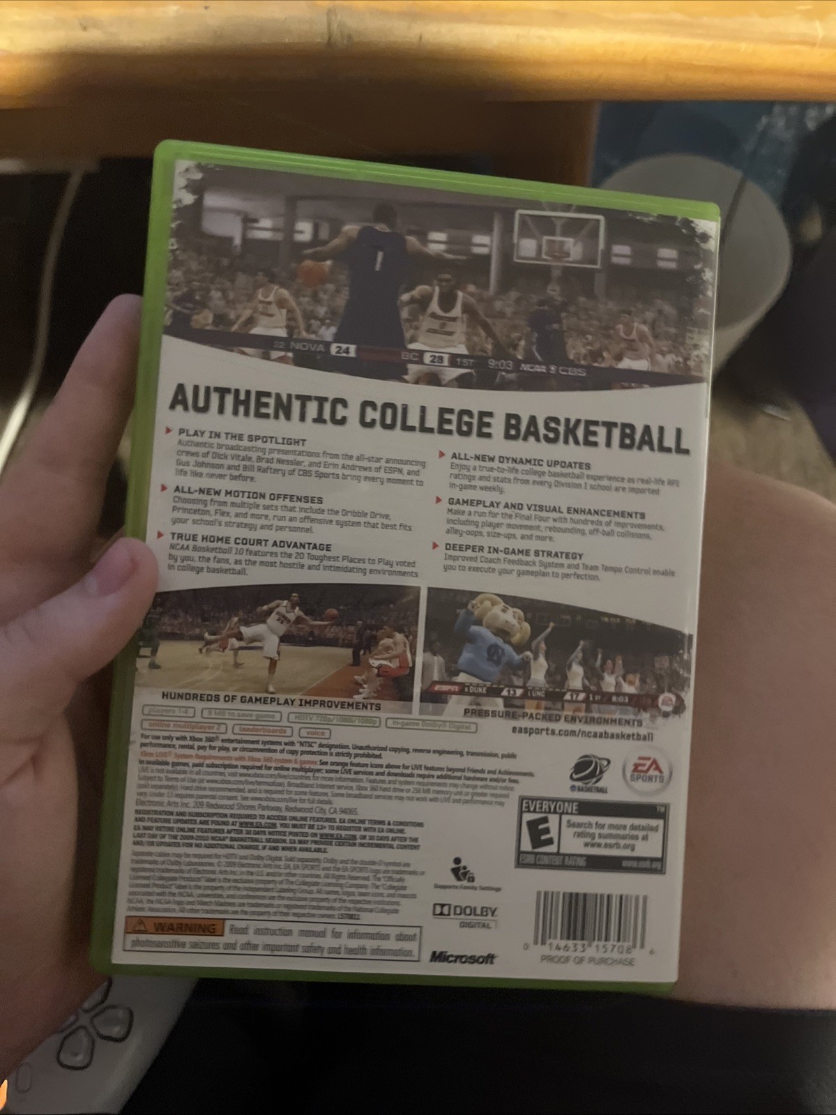 NCAA Basketball 10 Xbox 360 Complete w/ Manual CIB VGC