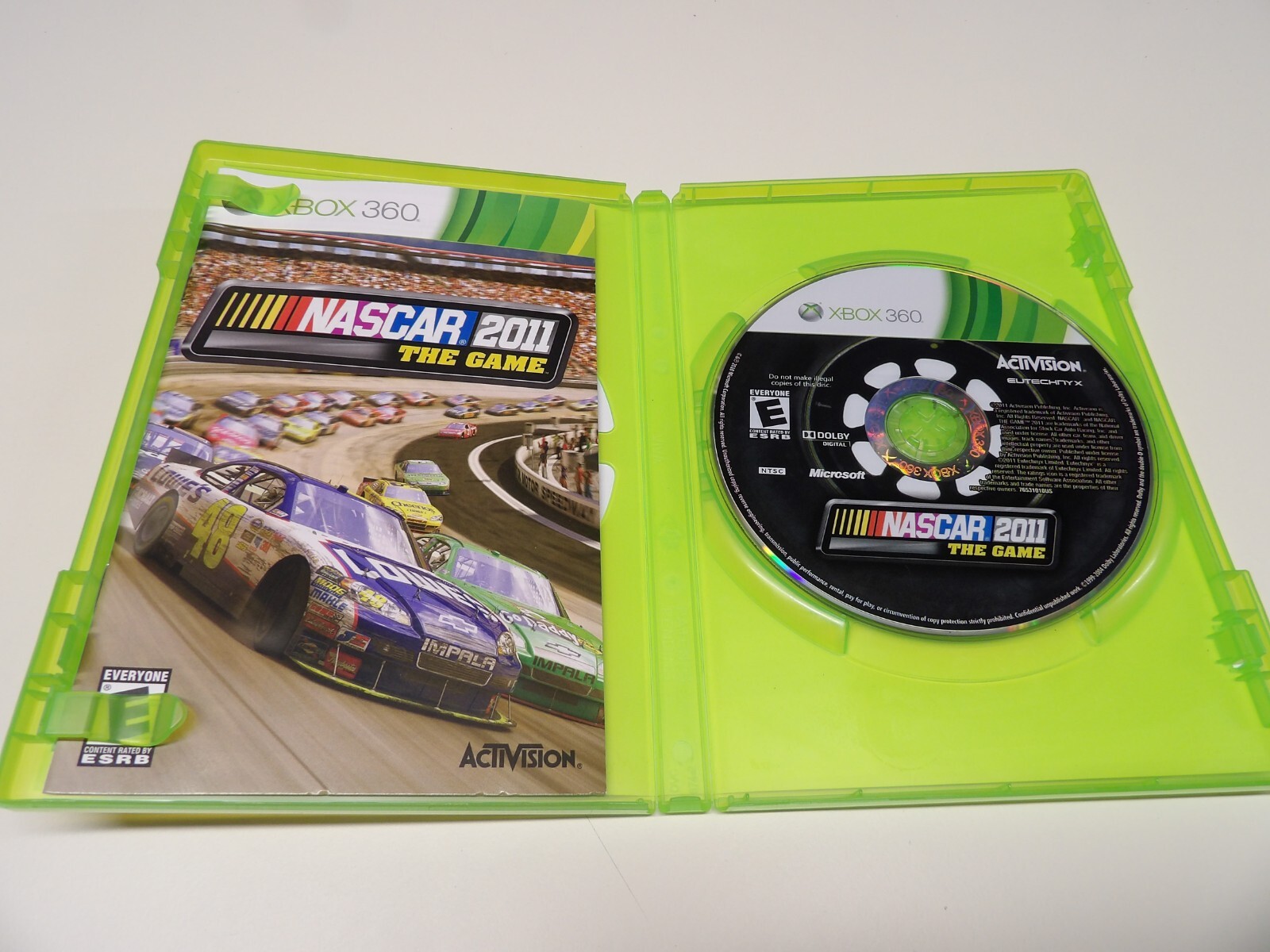 Nascar 2011: The Game – Microsoft Xbox 360, with Instruction Manual