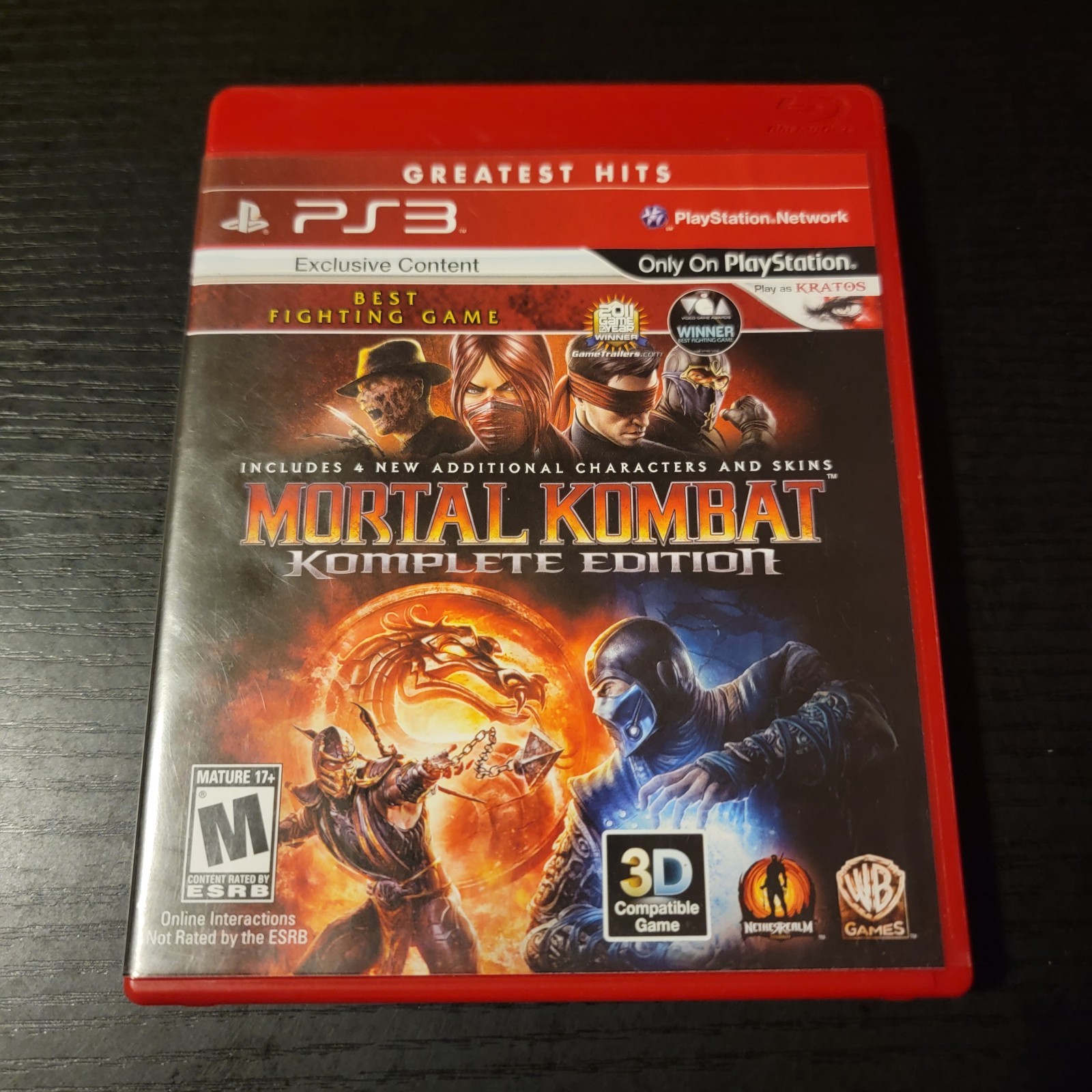 Mortal Kombat — Komplete Edition Sony PlayStation 3 CIB UNTESTED
