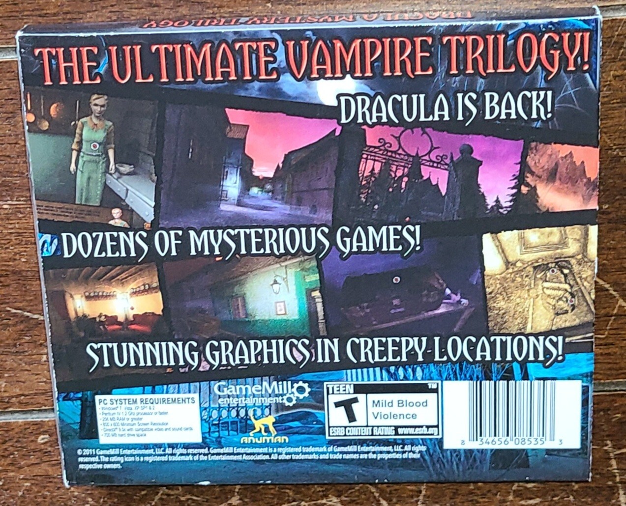 Lost Secrets: Dracula Mystery Trilogy (PC CD, 2011, GameMill) Free Shipping!
