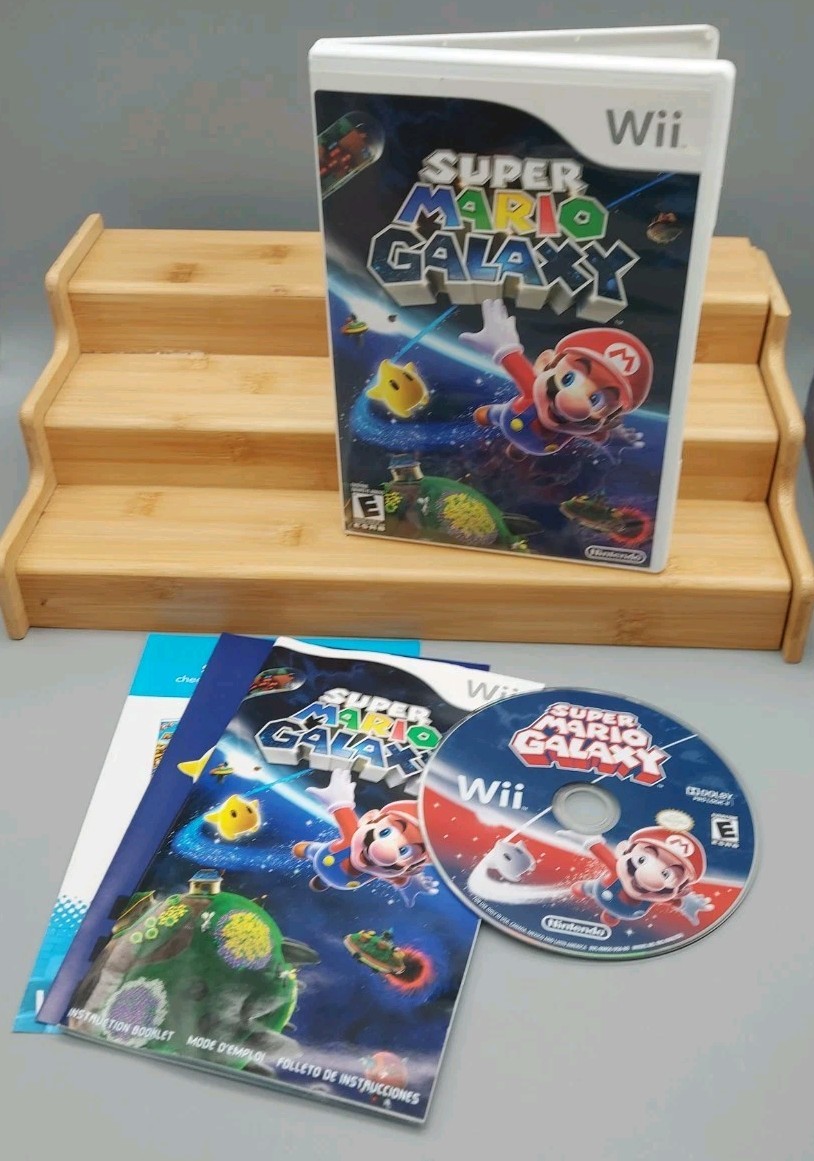 Super Mario Galaxy (Nintendo Wii, 2007) COMPLETE CIB With Manual