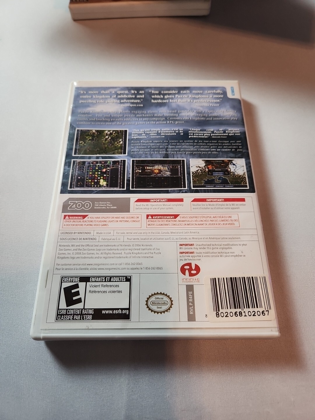 Puzzle Kingdoms (Nintendo Wii, 2009) Complete Tested Working – CIB