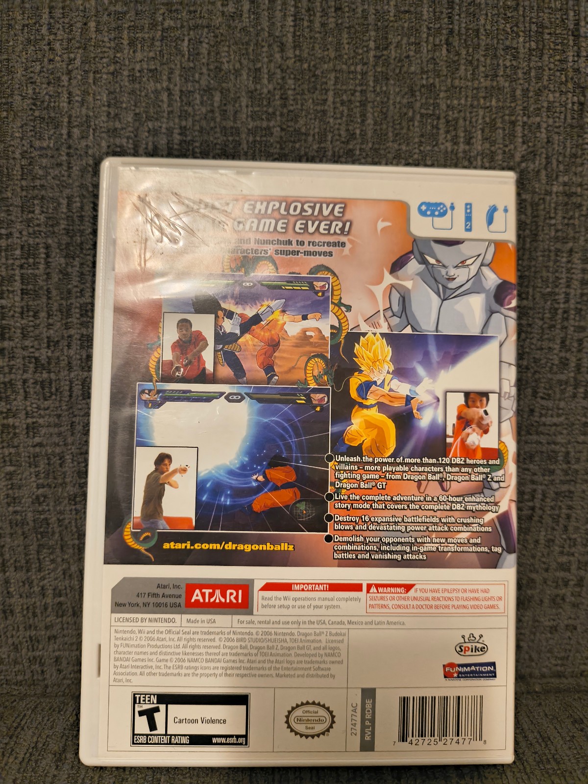 Dragon Ball Z: Budokai Tenkaichi 2 (Nintendo Wii, 2006)