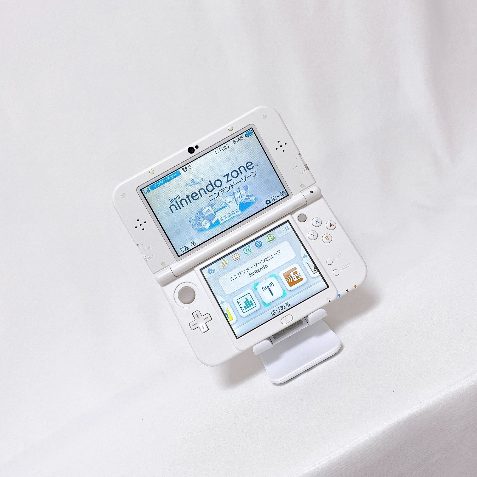 【Near Mint】New Nintendo 3DS XL LL Pearl White Console Stylus Japan Tested Rare