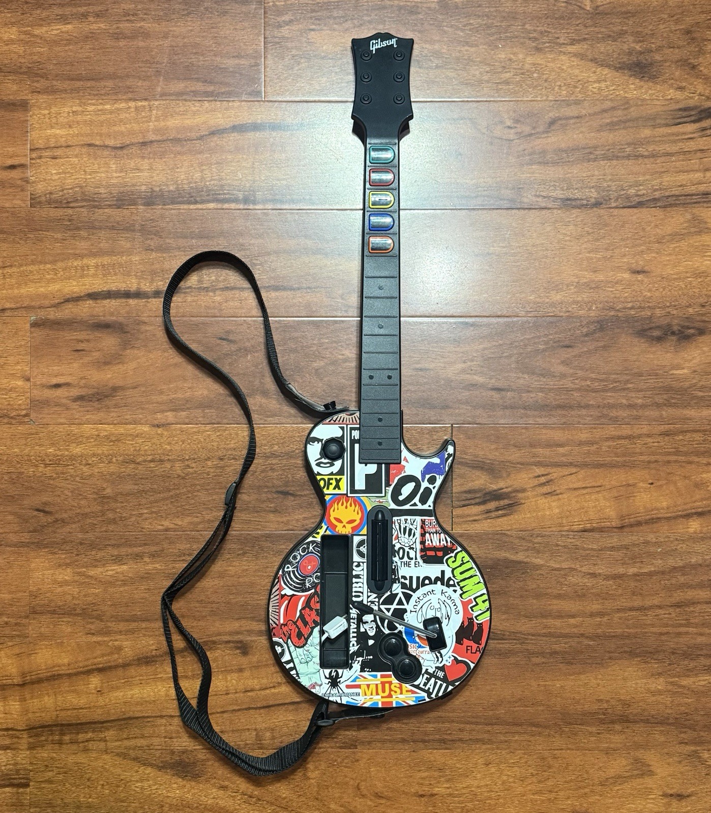 Nintendo Wii Guitar Hero World Tour Rock Band 2 Bundle With Guitar and Games