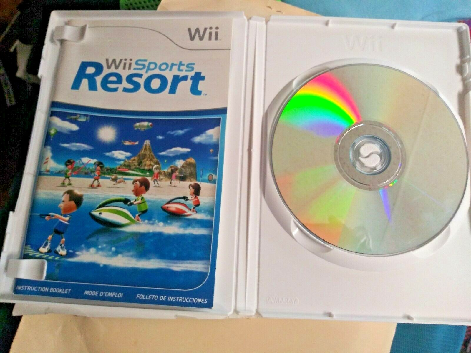 Nintendo Wii System Console Bundle 2 OEM Remotes & Nunchuks w/ Wii Sports Game