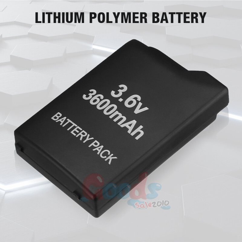 For Slim PSP 2000 3000 2001 3001 Rechargeable Replacement Battery Backup 3600mAh