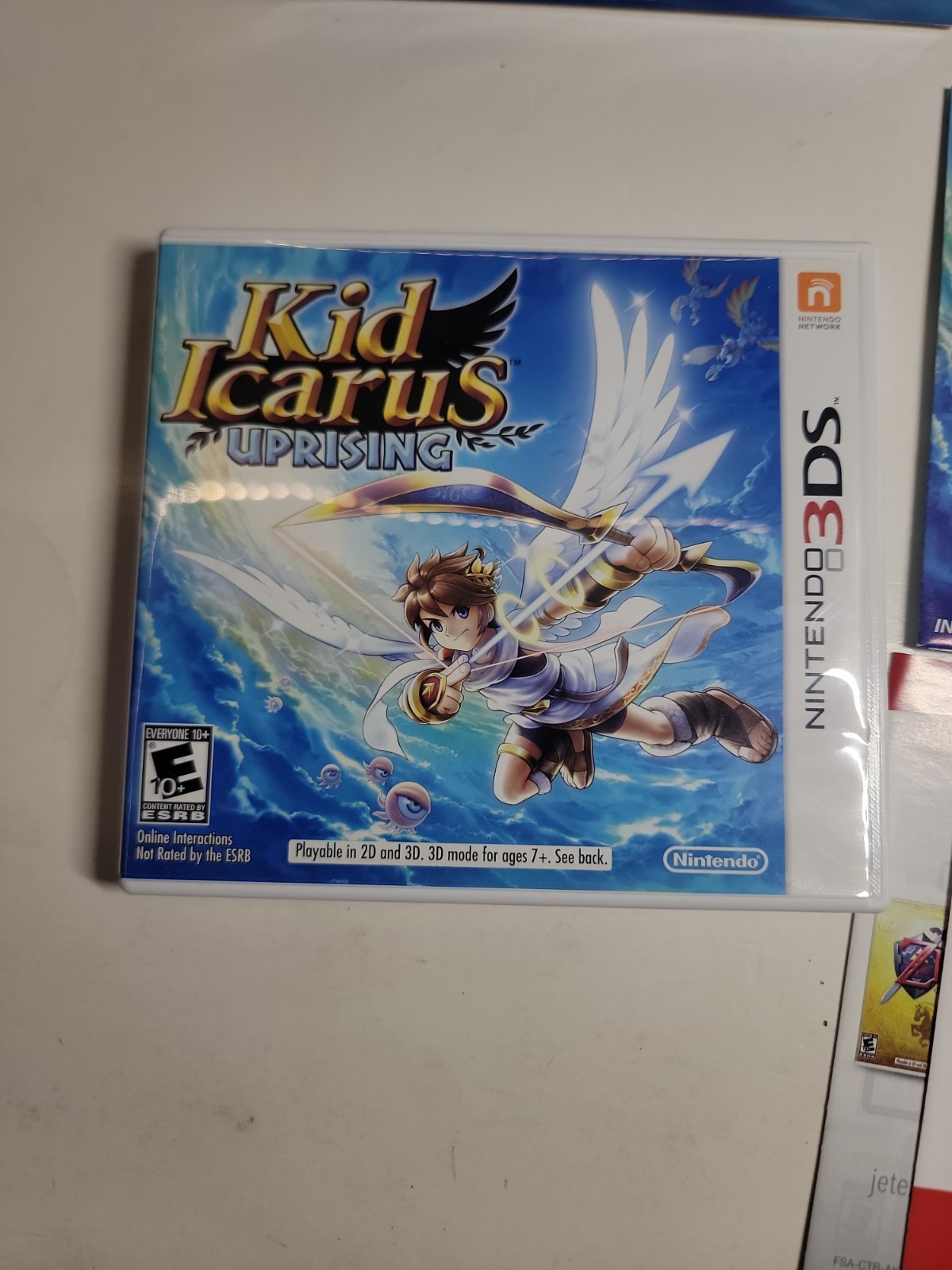 Kid Icarus Uprising Nintendo 3DS 2012 CASE & MANUAL, Box – No Game or AR Cards
