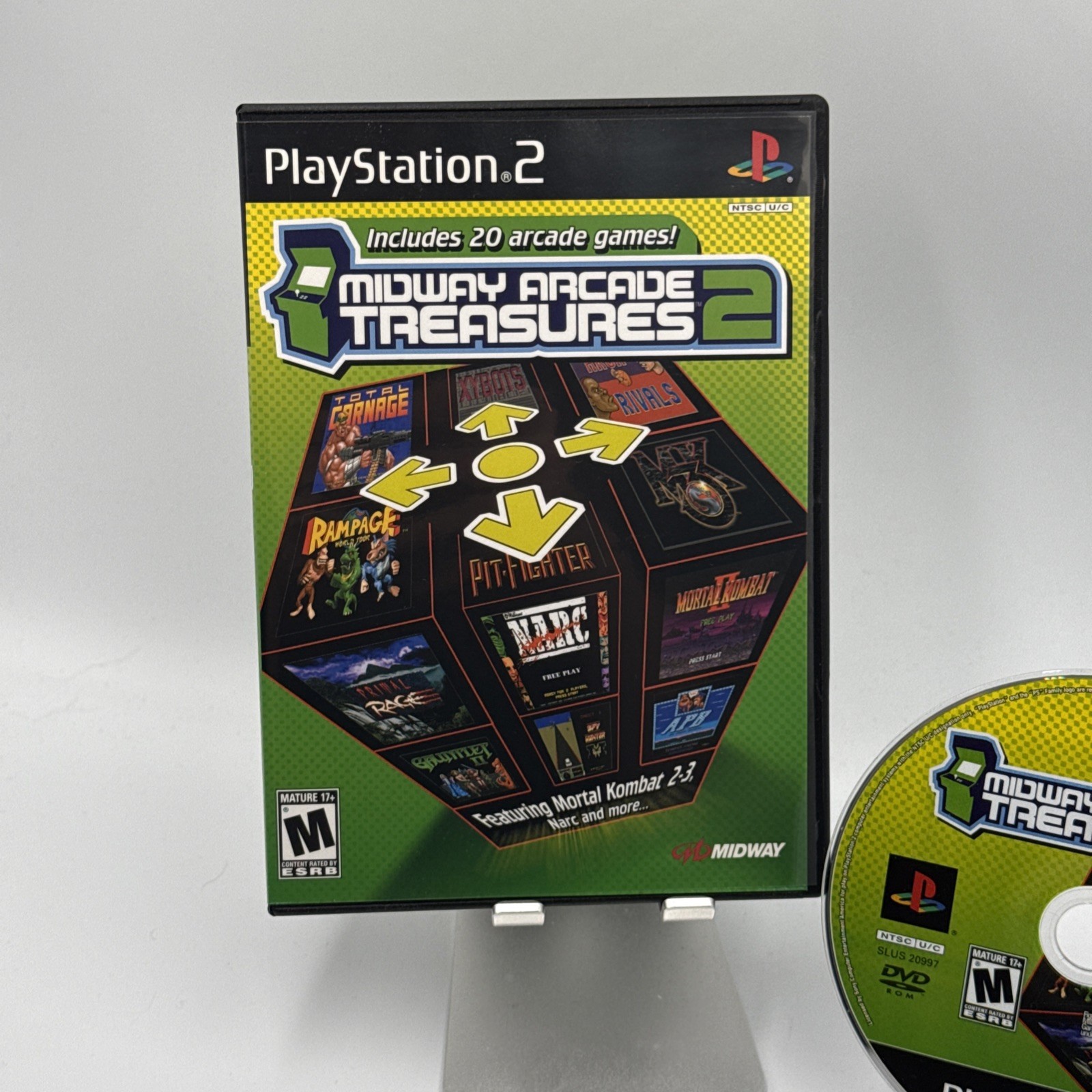 Midway Arcade Treasures 2 (Sony PlayStation 2, 2004) CIB COMPLETE