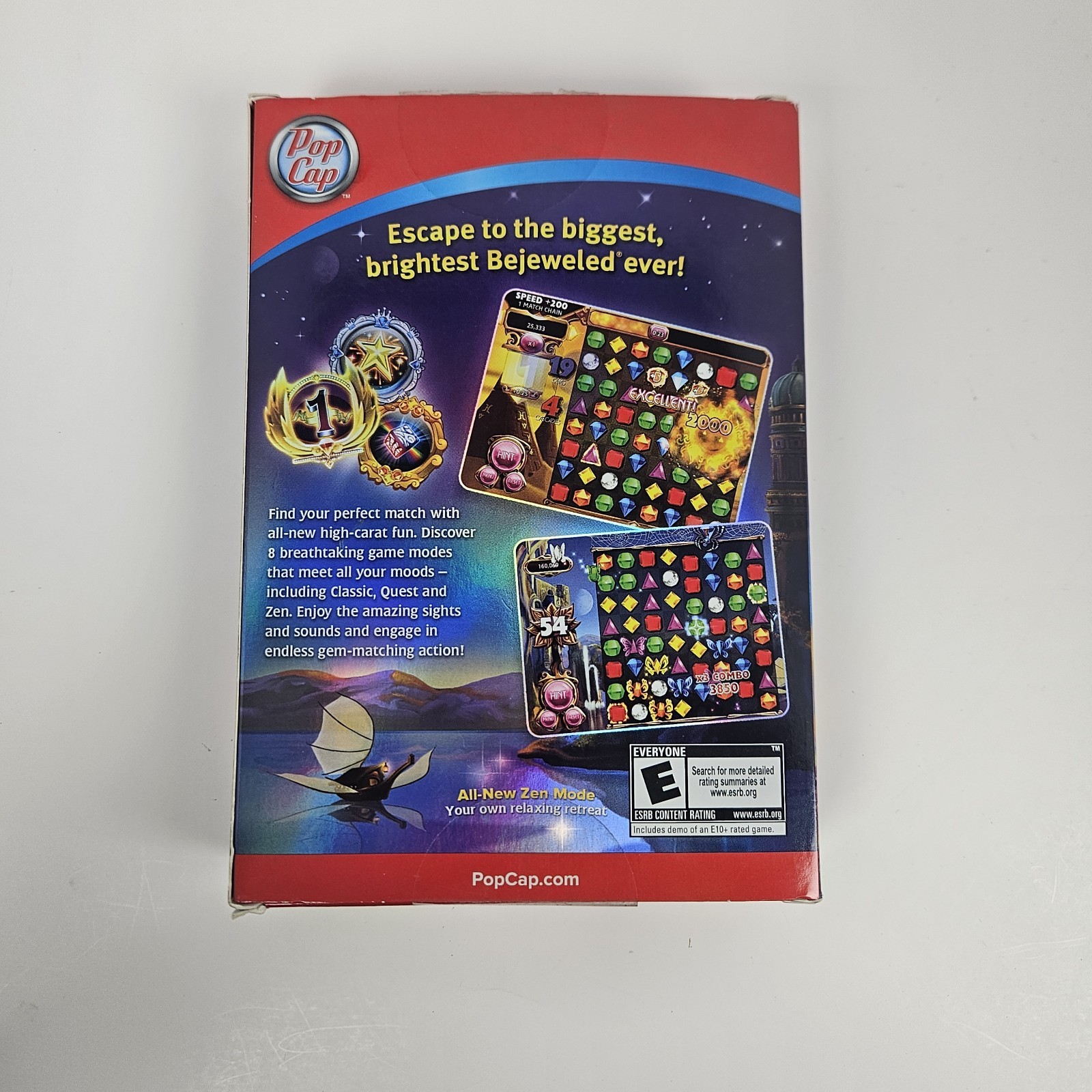 Bejeweled 3 (Windows/Mac, 2010) Pop Cap PC CD-ROM Puzzle Game (NEW-OPEN BOX)