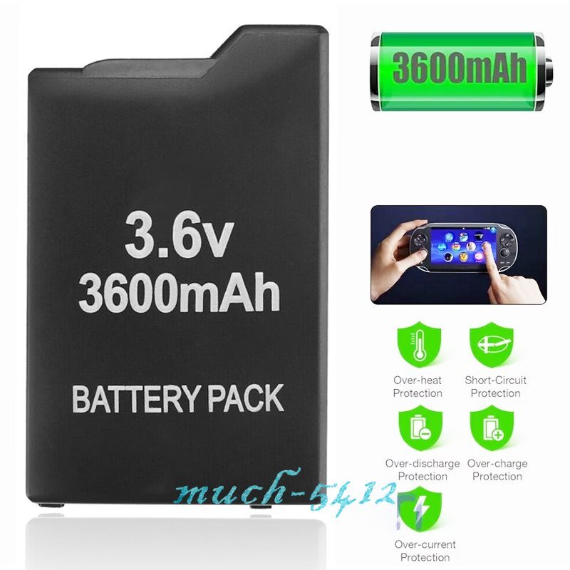 For Sony PSP 2000 3000 2001 3001 Rechargeable Replacement Battery Pack 3600mAh