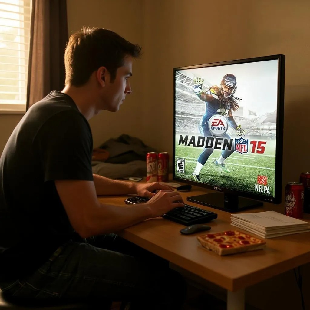 Microsoft Xbox One Madden NFL 15 EA Sports Multi-Player Pro Football Video Game