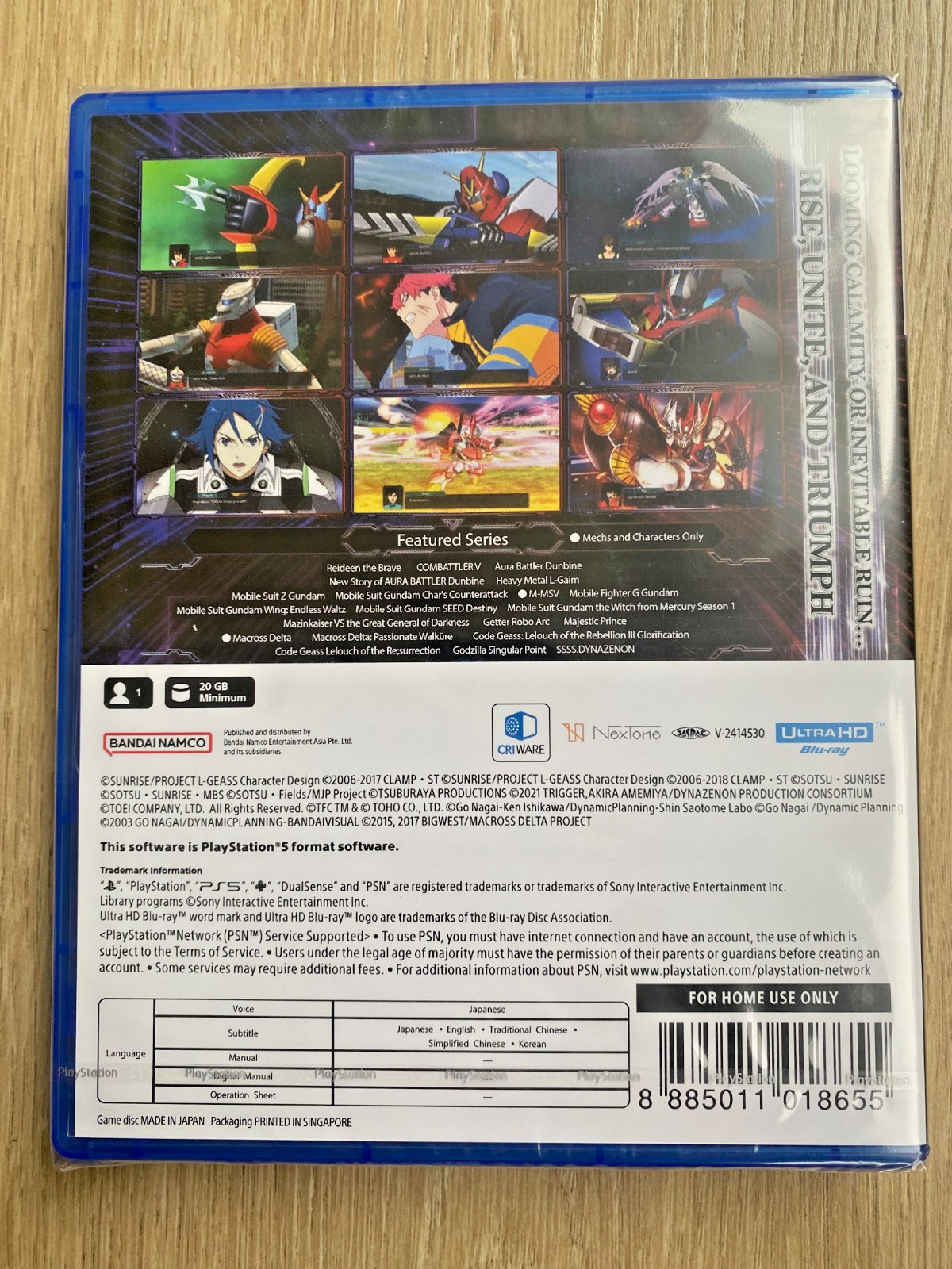 Super Robot Wars Y PS5 Asia Version with English Brand New Sealed Fast USA Ship