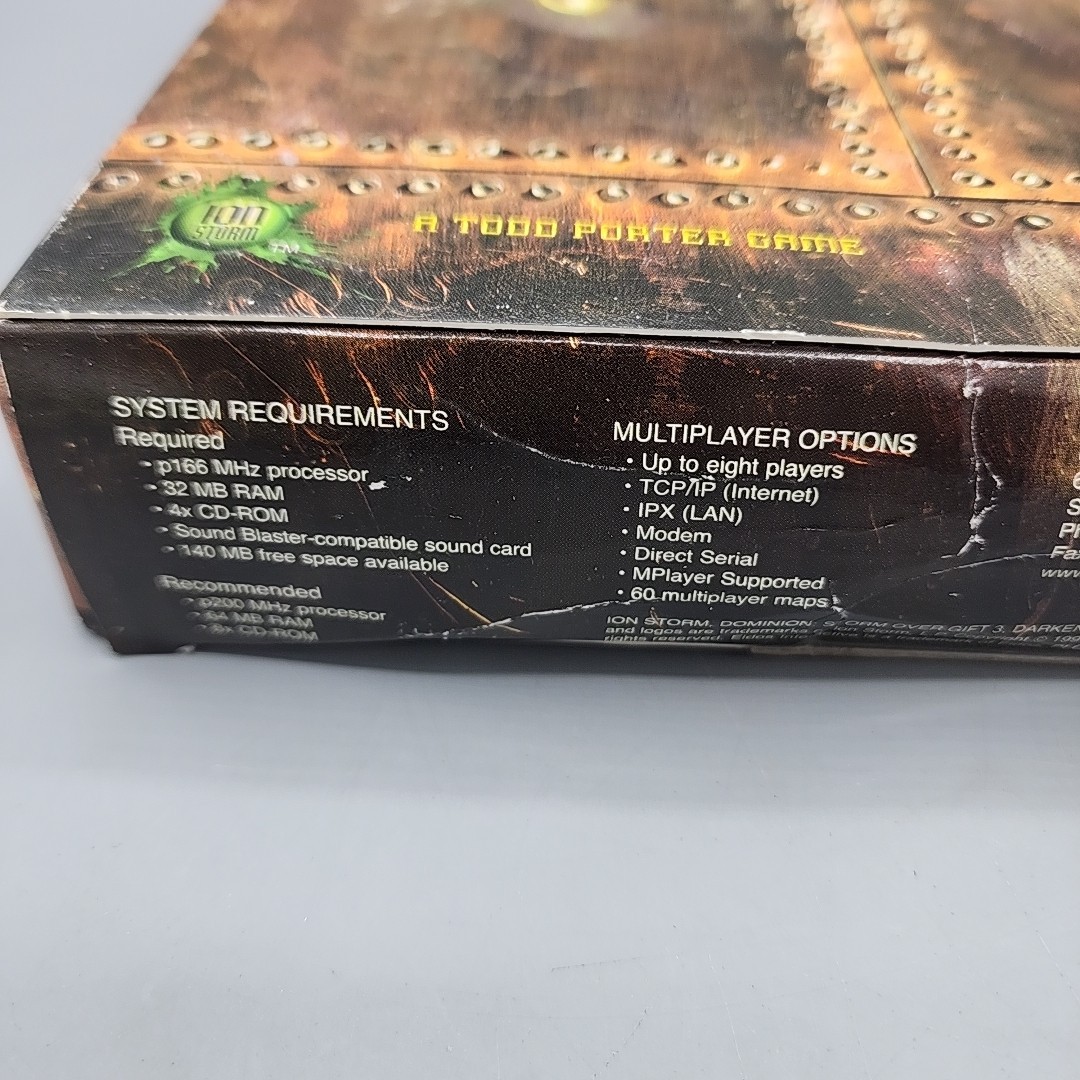 Dominion Storm Over Gift 3 DOS PC Game 1998 Eidos Ion Storm RARE Vintage