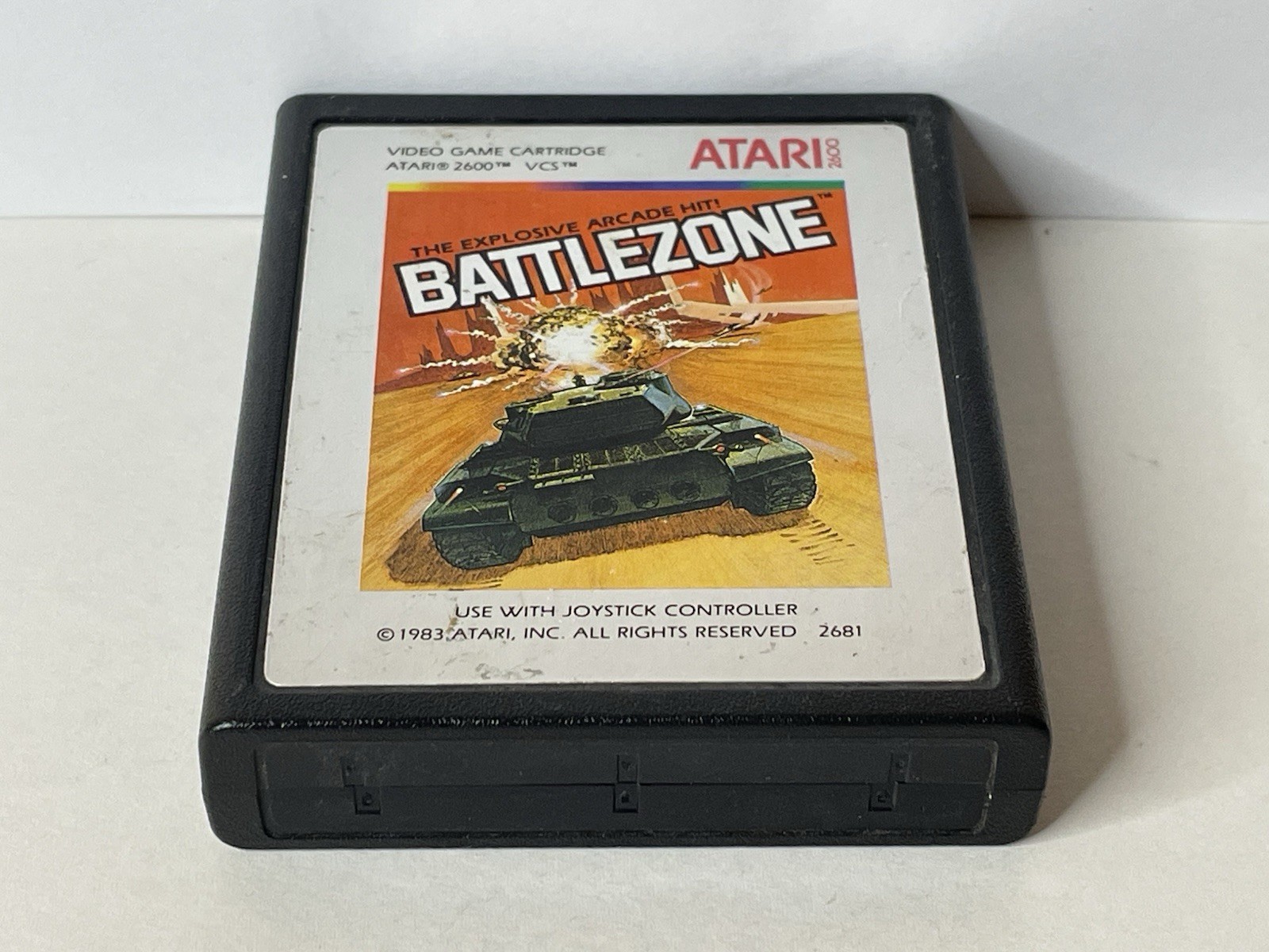 Battlezone (Atari 2600, 1983) Authentic Cartridge Only Cleaned Tested