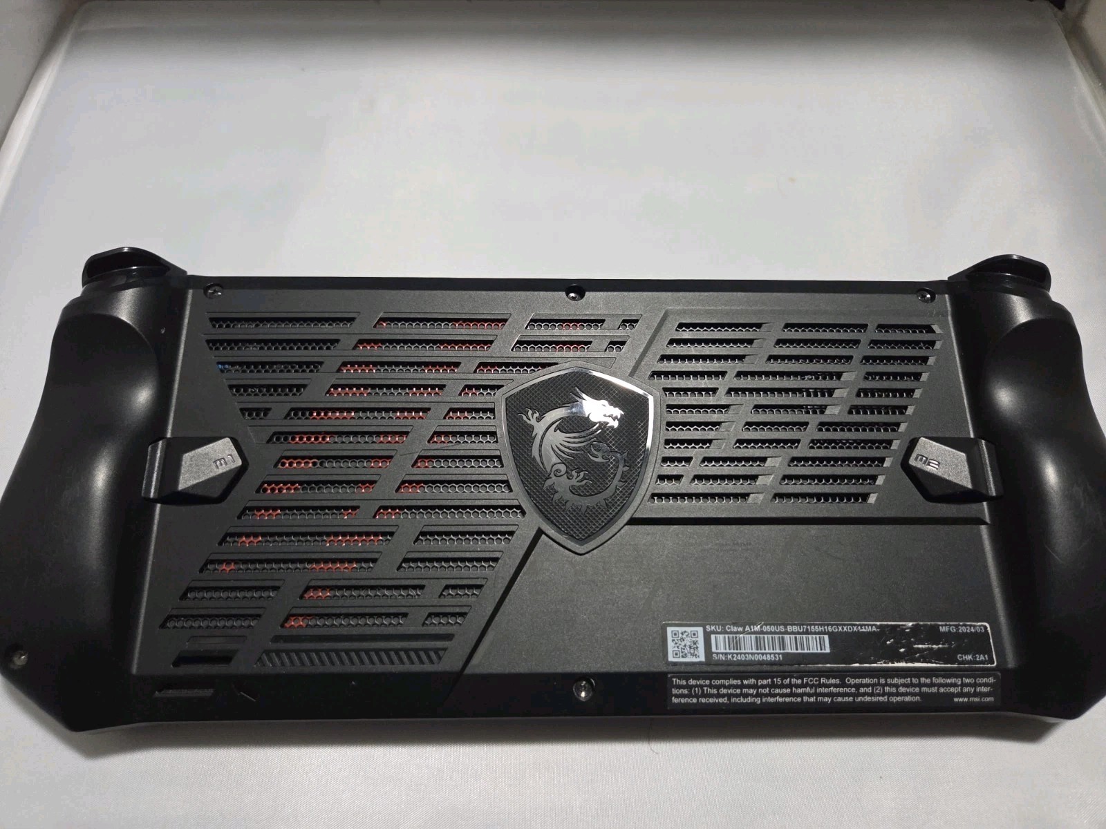 MSI Claw A1M Black Handheld Gaming PC 1TB SSD Windows FHD Wi-Fi Bluetooth