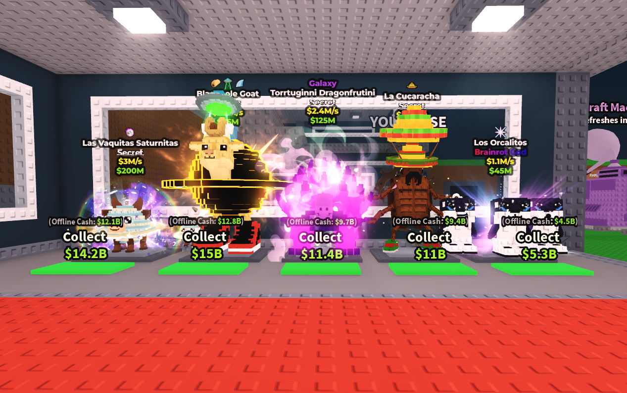 Roblox | Steal A Brainrot | Gold Diamond Rainbow Galaxy | Cheap – Fast – Safe ✅