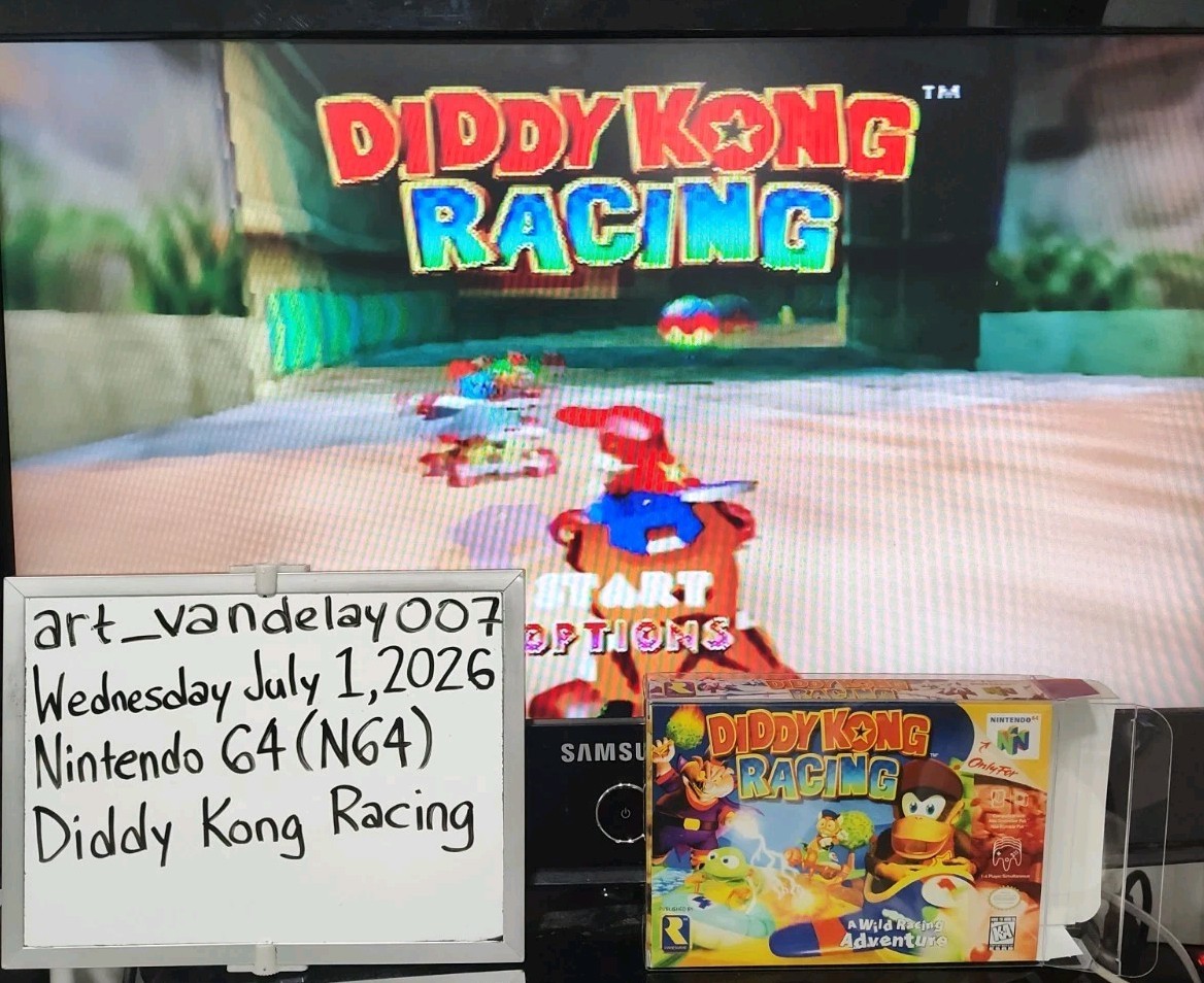 Diddy Kong Racing – (N64, 1997) *VGC w/ Manual + Case Protector* Tested! READ!!!