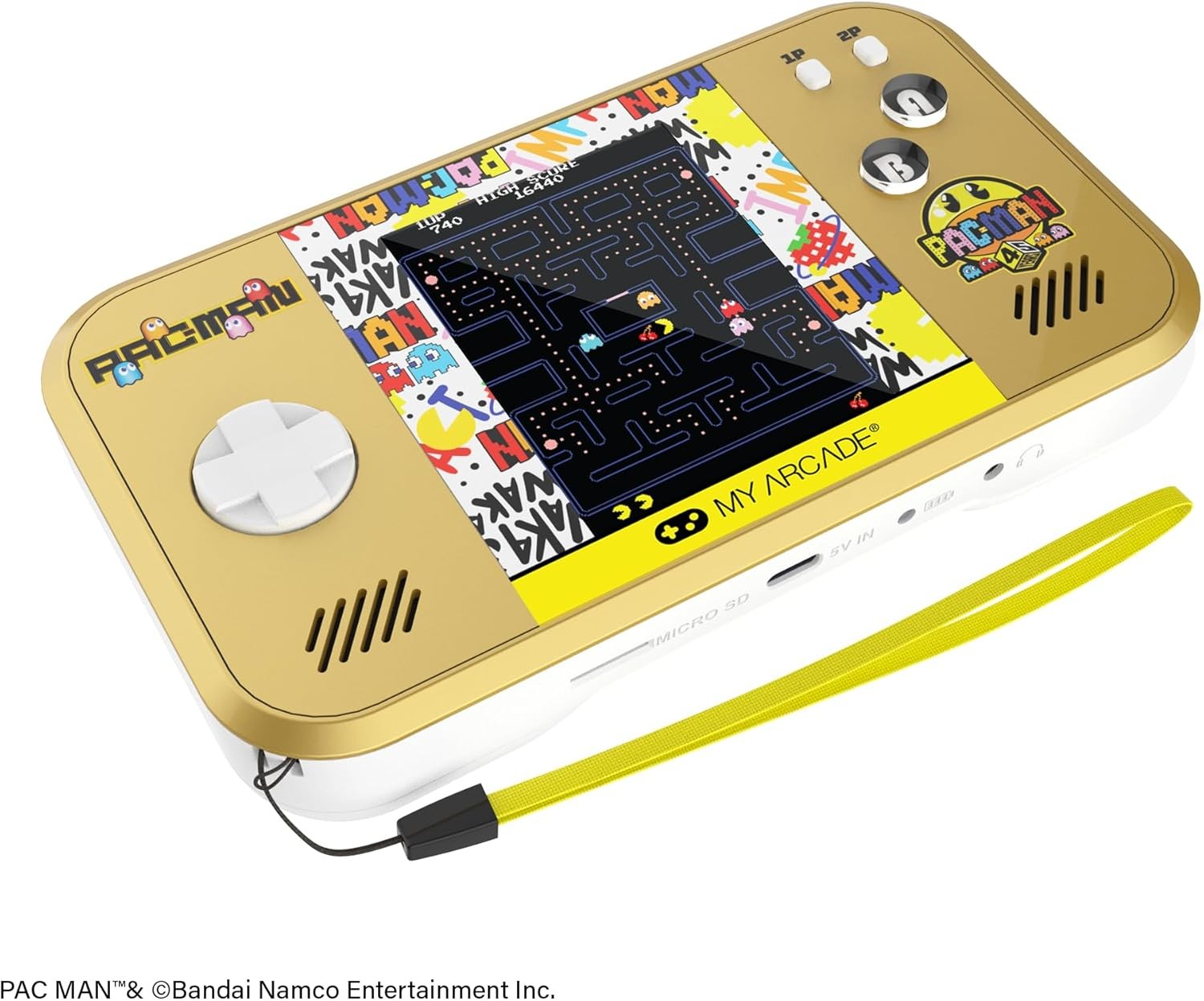My Arcade Pac-Man Pocket Player Max 45th Anniversary Video Game + Travel Case